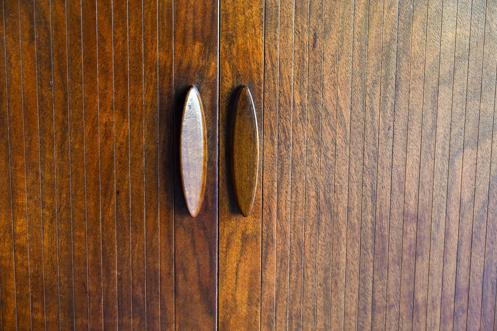 Rare Walnut Tambour Door Credenza by Kurt Ostervig, ca. 1960 4