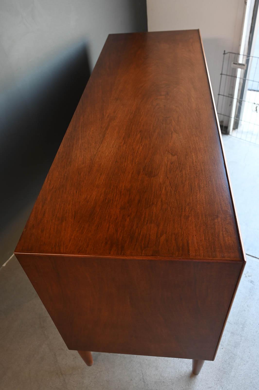 Rare Walnut Tambour Door Credenza by Kurt Ostervig, ca. 1960 6