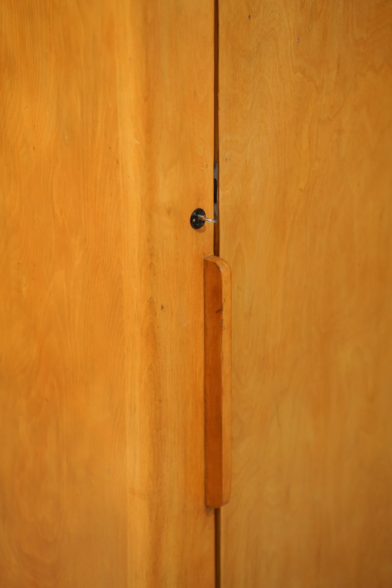 Finnish Rare Wardrobe, Alvar Aalto, Oy Huonekalu- ja Rakennustyötehdas Ab, 1940s For Sale