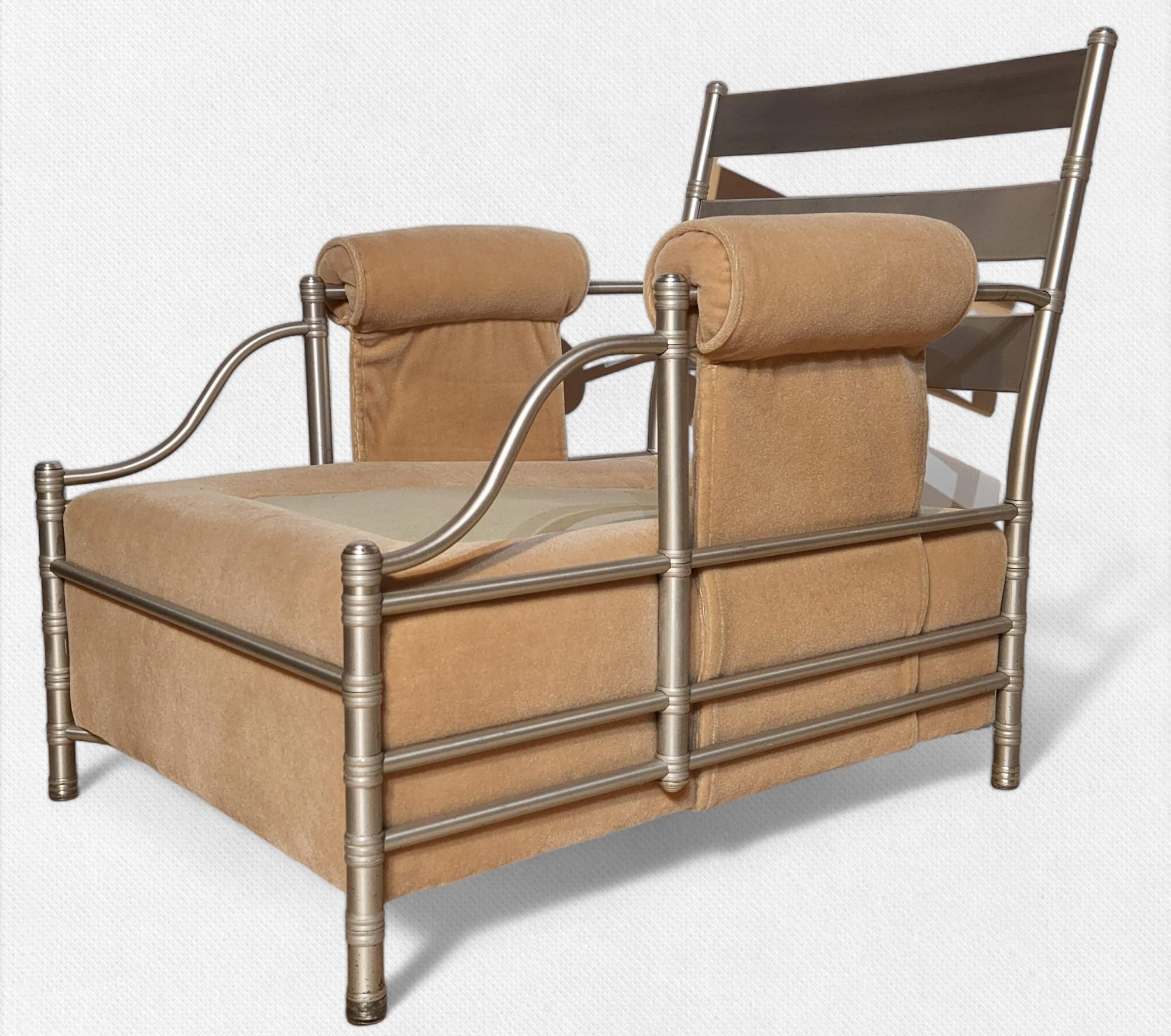 Rare Warren McArthur Arizona Biltmore Era Lounge Chair and Ottoman C. 1931 4