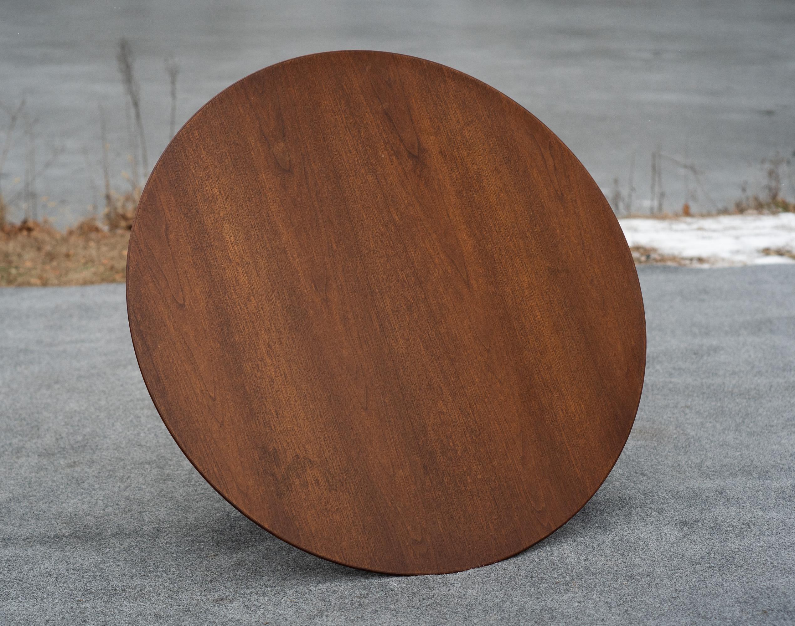 Rare Warren Platner for Knoll Walnut & Enameled Steel Coffee Table Special Order In Good Condition For Sale In Philadelphia, PA