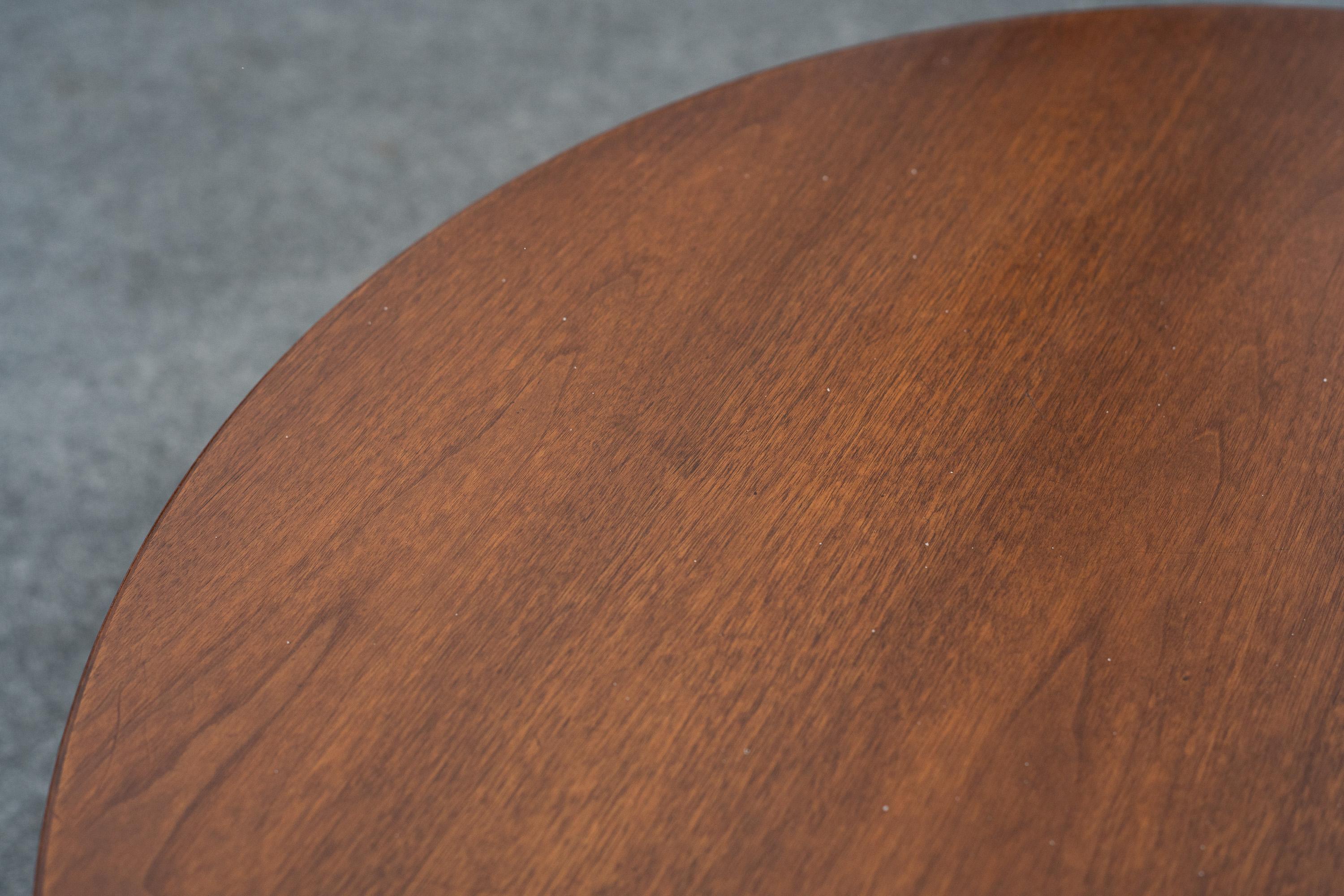 Rare Warren Platner for Knoll Walnut & Enameled Steel Coffee Table Special Order For Sale 2