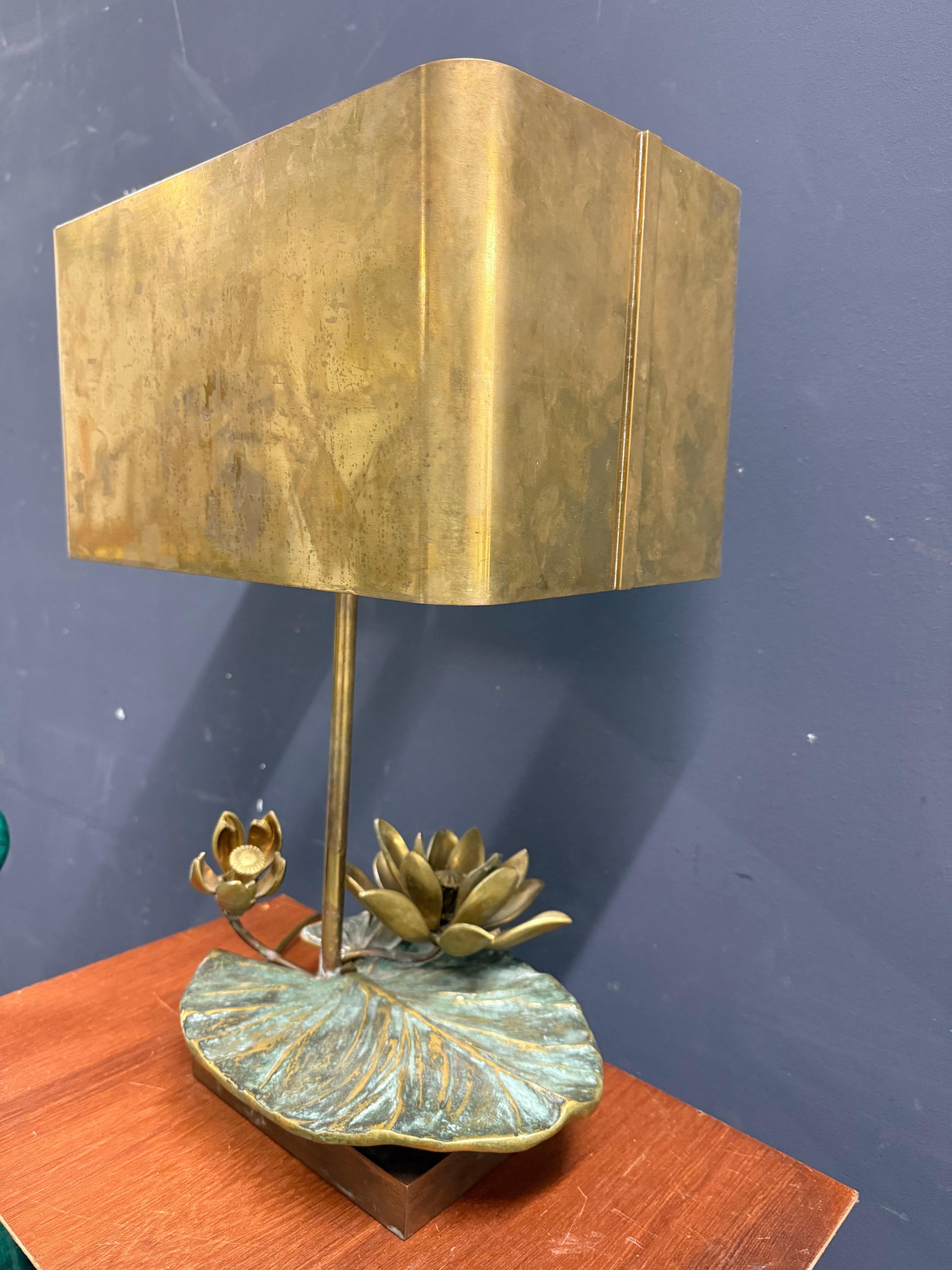 rara lampada a forma di ninfea di Maison Charles in vendita 6