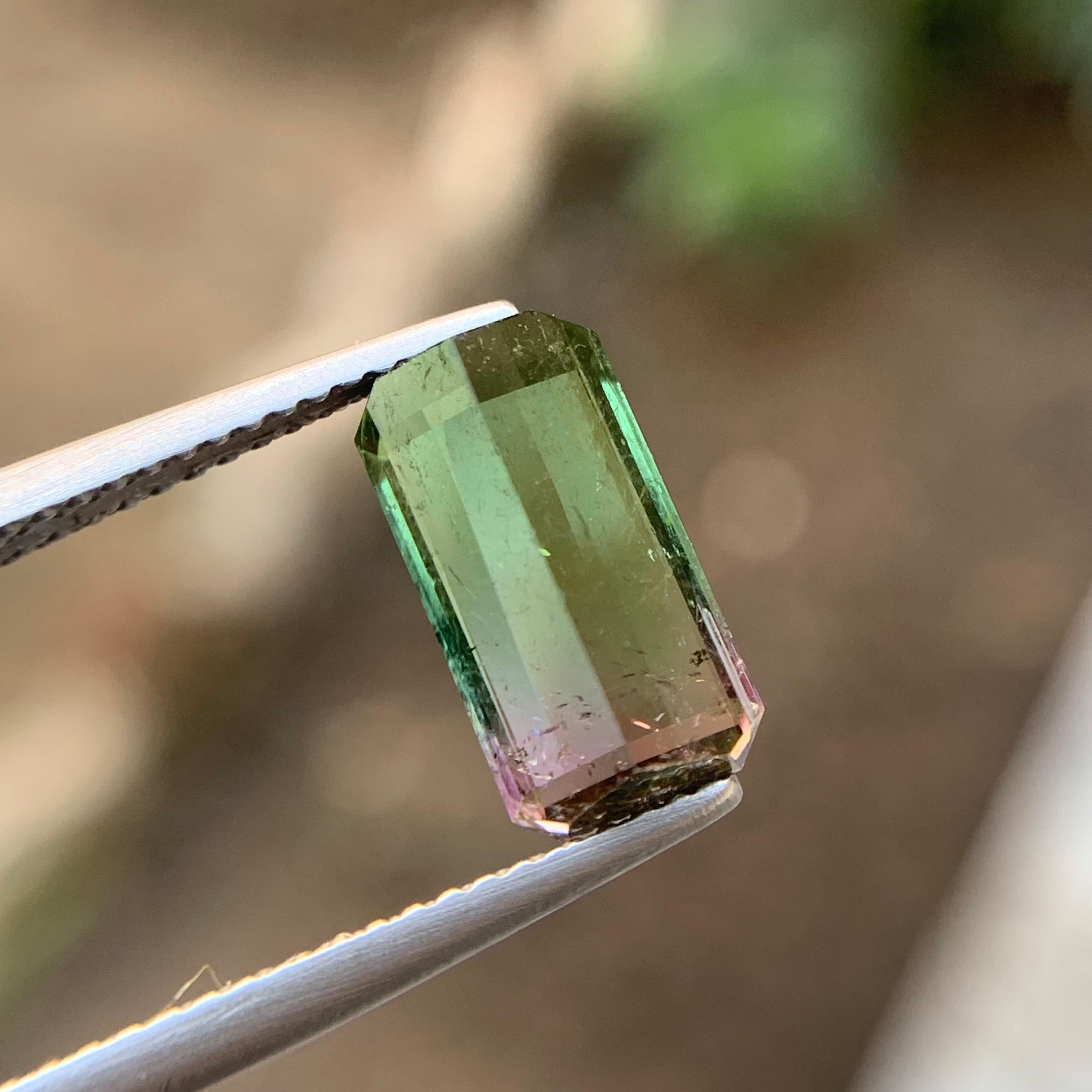Rare Watermelon Bicolor Natural Tourmaline Ring Loose Gemstone 3.05 Ct-Jewelry For Sale 4