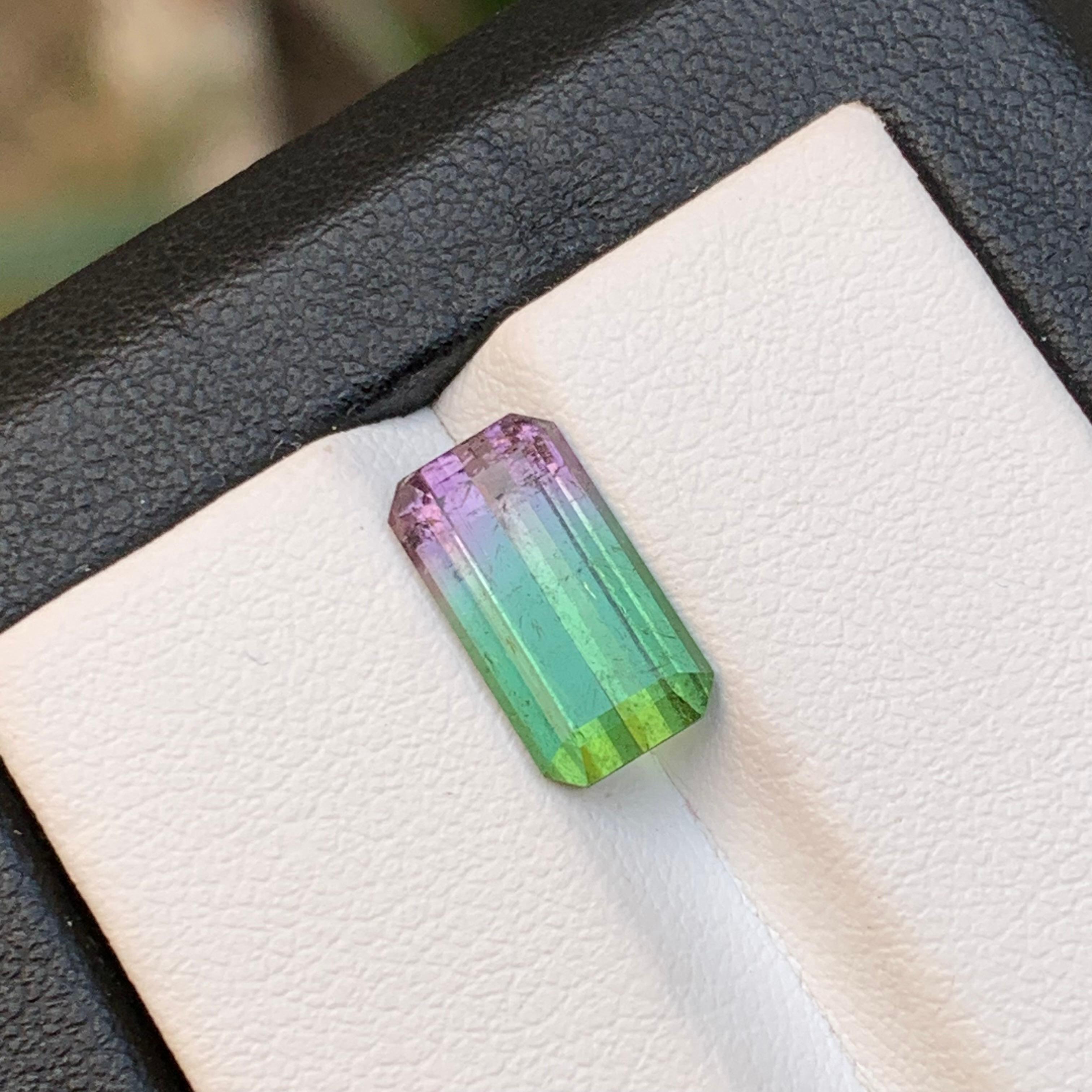 Rare Watermelon Bicolor Natural Tourmaline Ring Loose Gemstone 3.05 Ct-Jewelry For Sale 6