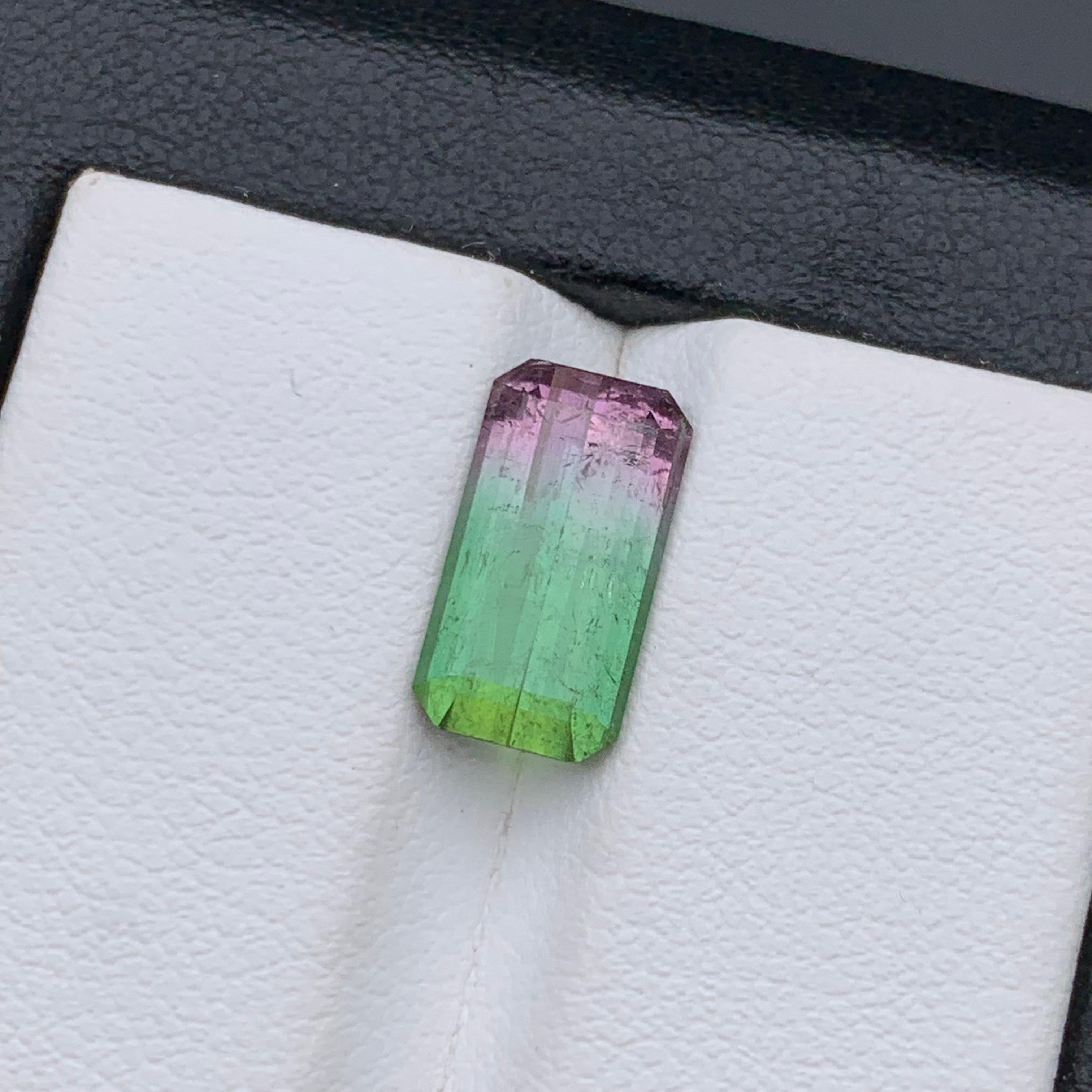 Rare Watermelon Bicolor Natural Tourmaline Ring Loose Gemstone 3.05 Ct-Jewelry For Sale 7