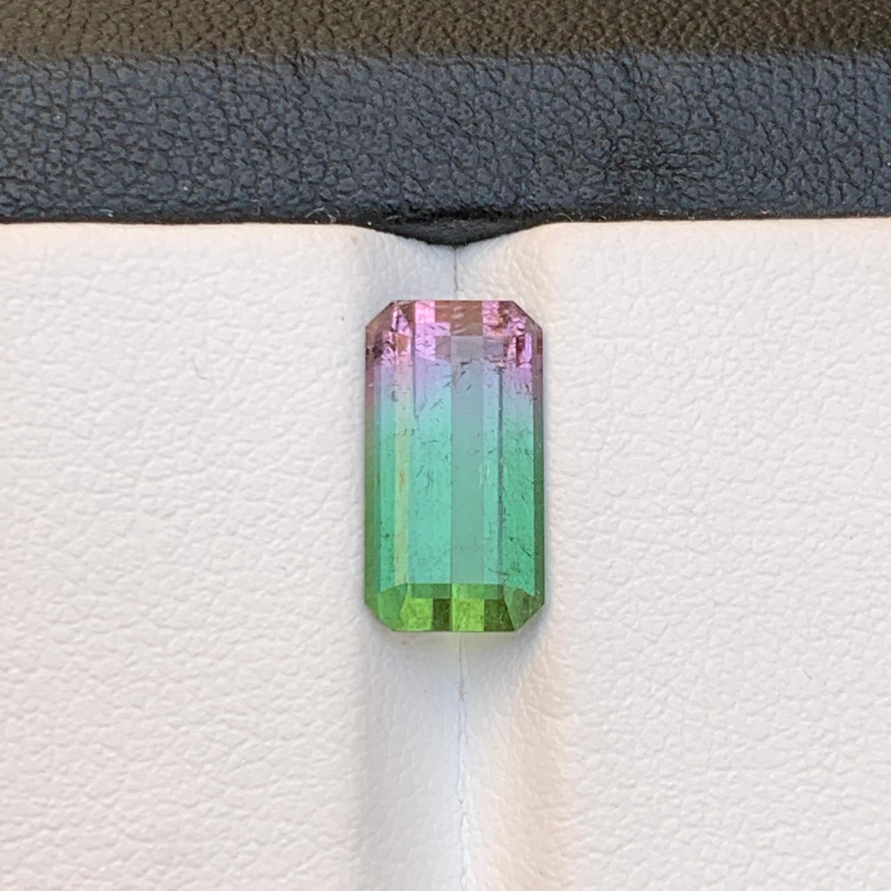 Rare Watermelon Bicolor Natural Tourmaline Ring Loose Gemstone 3.05 Ct-Jewelry For Sale 2