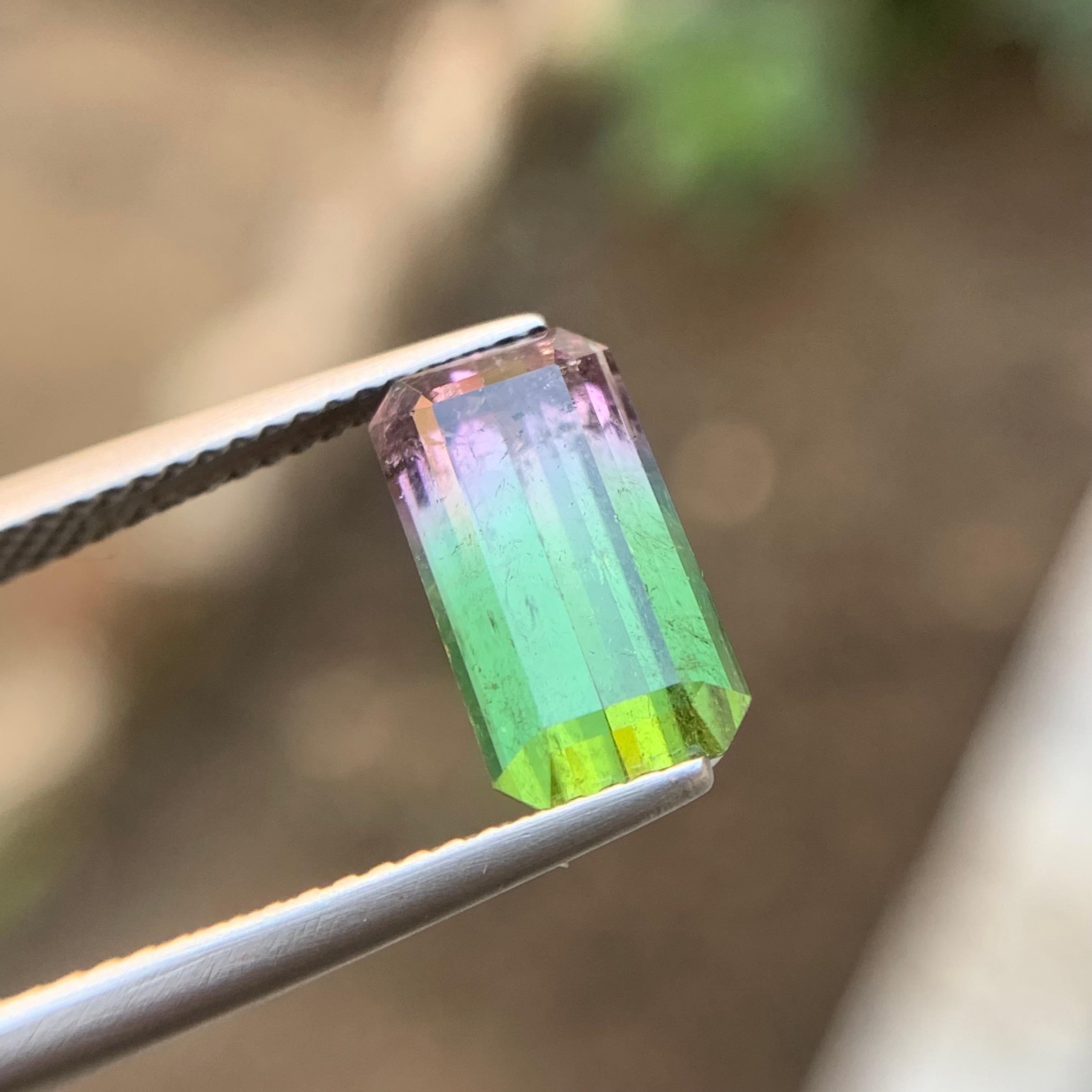 Rare Watermelon Bicolor Natural Tourmaline Ring Loose Gemstone 3.05 Ct-Jewelry For Sale 3