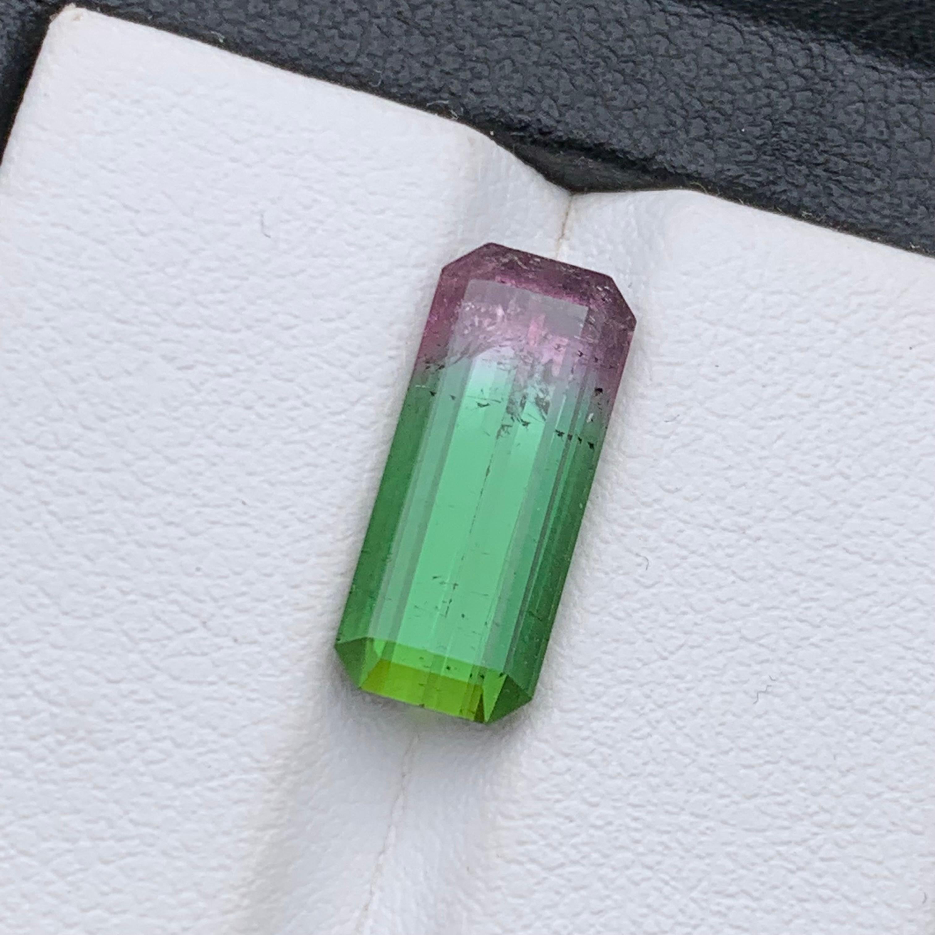 Rare Watermelon Bicolor Natural Tourmaline Ring Loose Gemstone 5.40 Ct-Jewelry For Sale 6