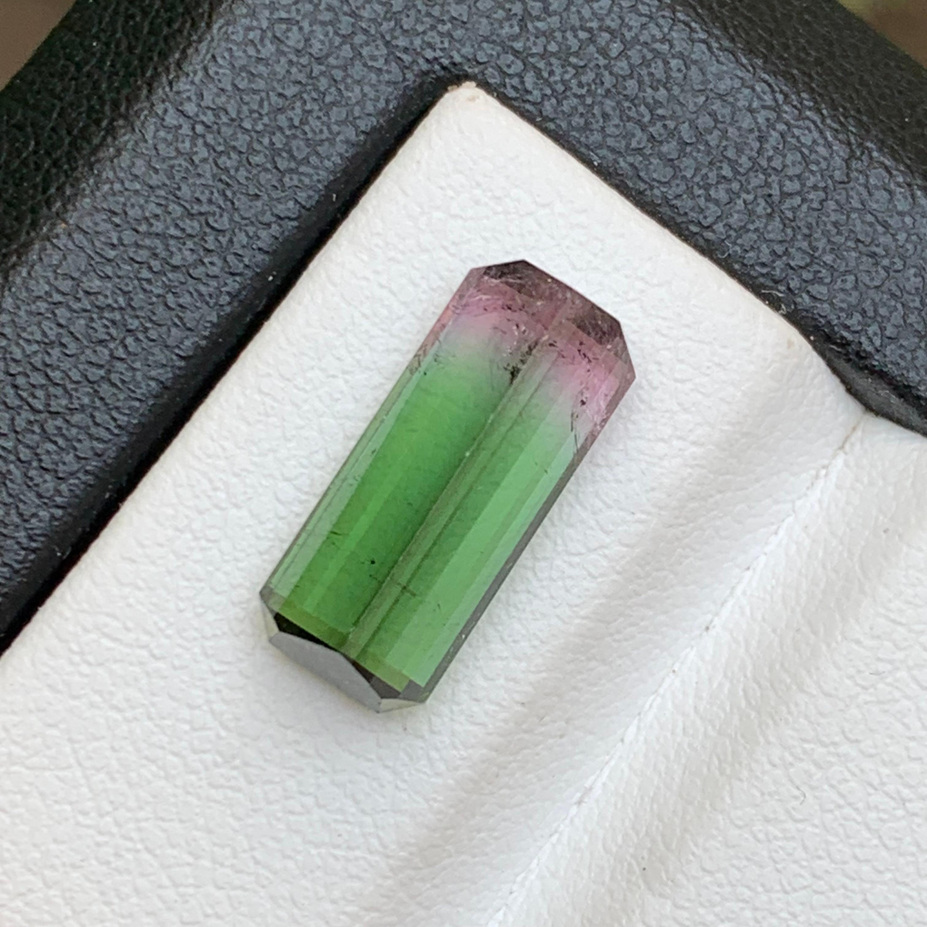 Rare Watermelon Bicolor Natural Tourmaline Ring Loose Gemstone 5.40 Ct-Jewelry For Sale 1