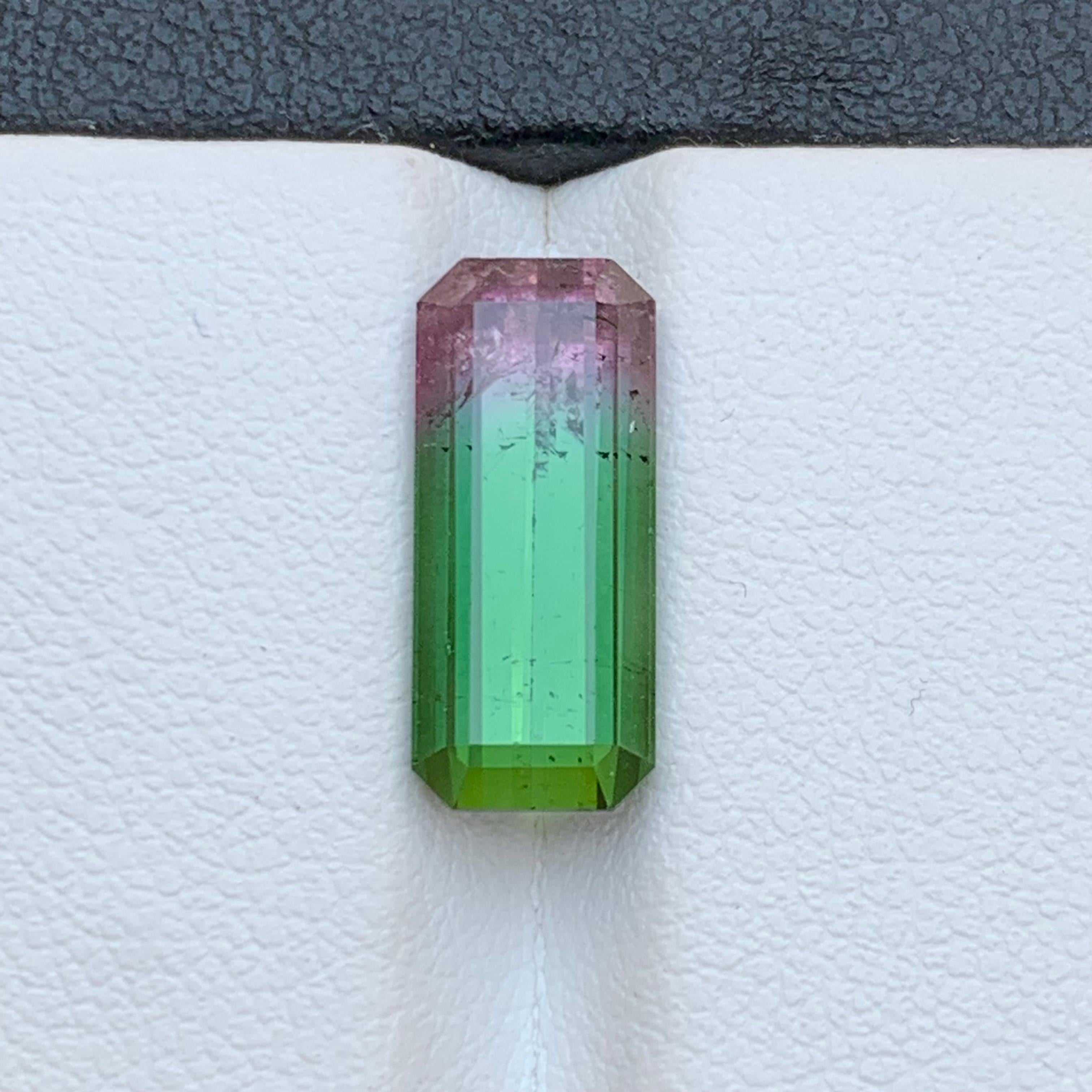Rare Watermelon Bicolor Natural Tourmaline Ring Loose Gemstone 5.40 Ct-Jewelry For Sale 2