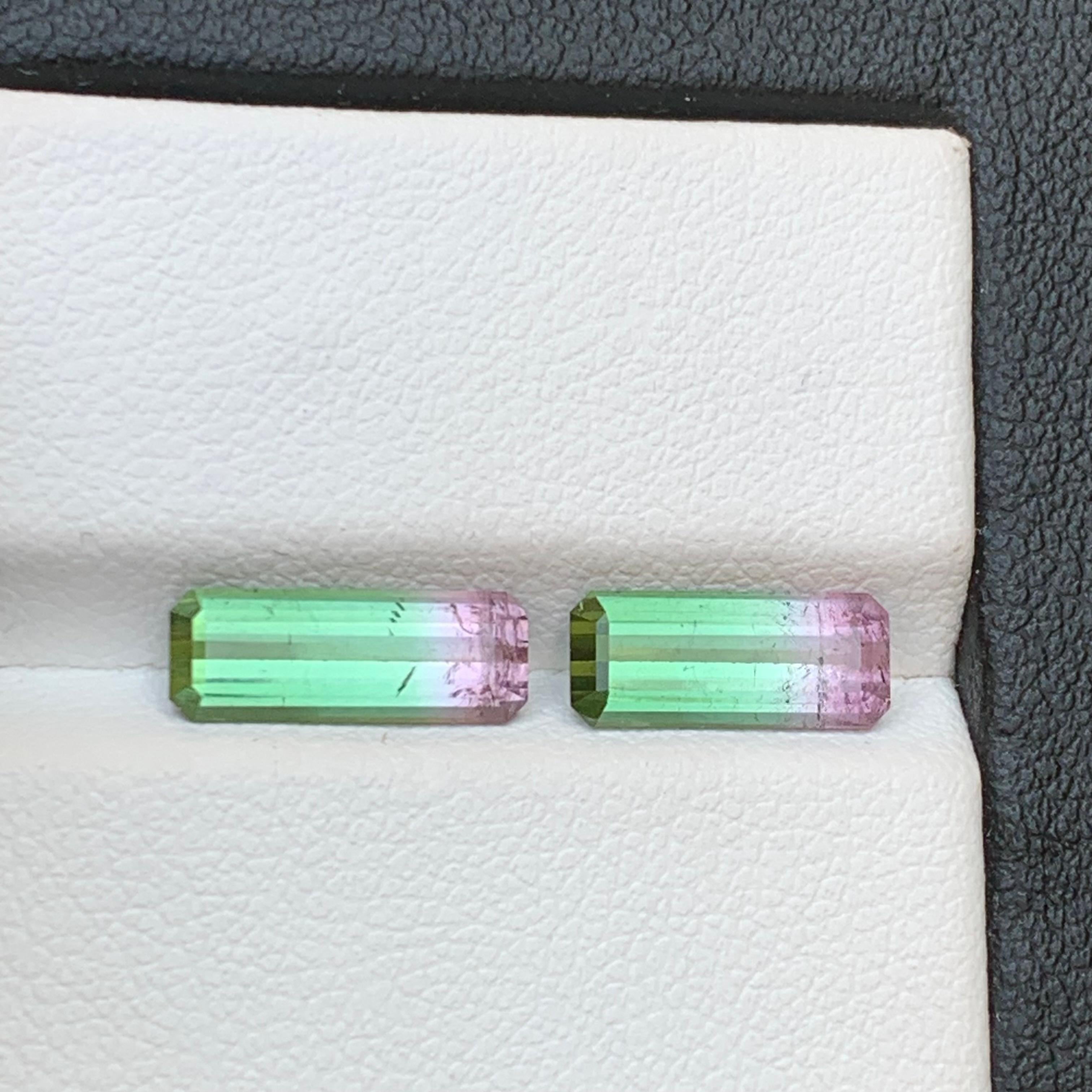 Rare Watermelon Bicolor Natural Tourmaline Ring Loose Gemstones 3.10 Ct-Jewelry For Sale 4