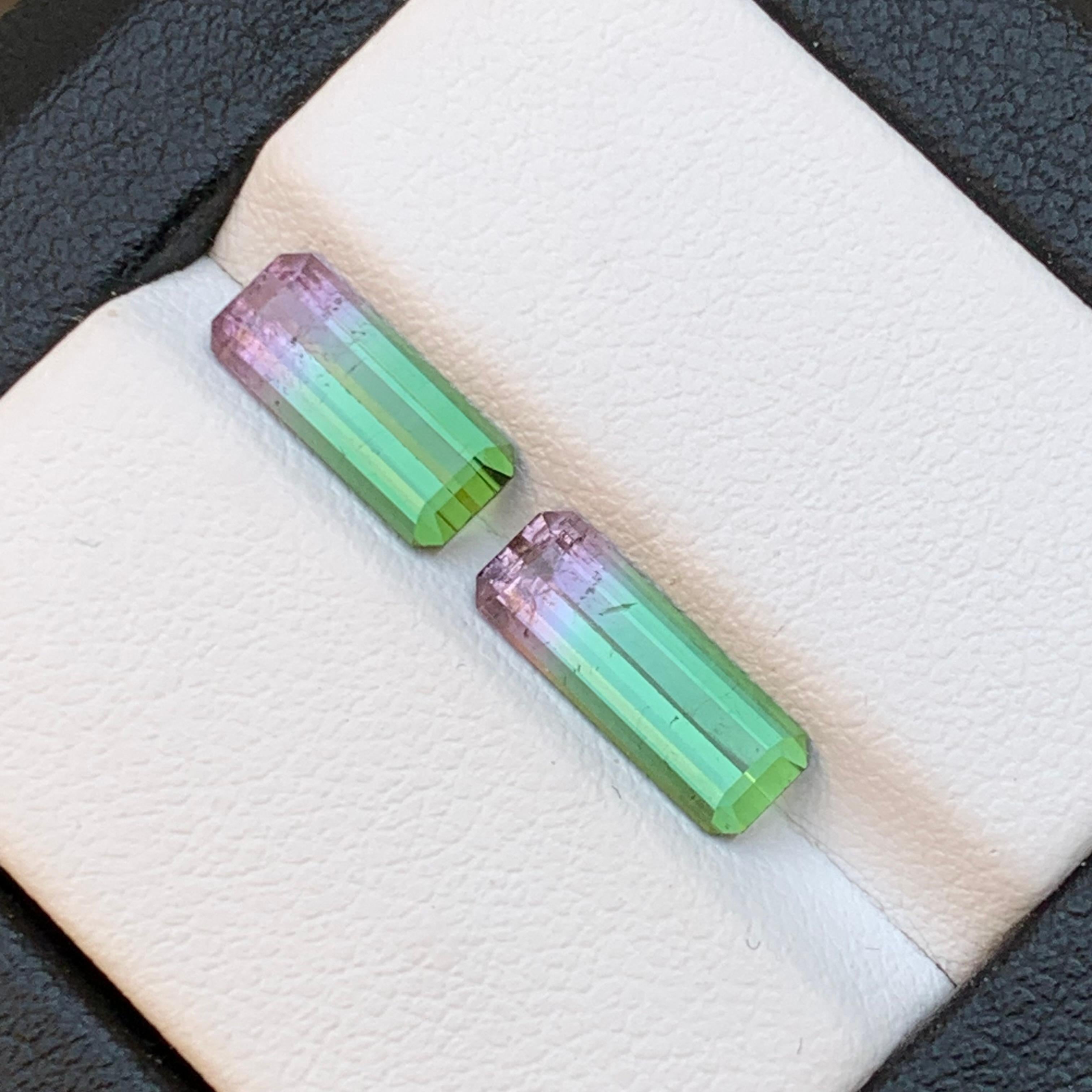 Rare Watermelon Bicolor Natural Tourmaline Ring Loose Gemstones 3.10 Ct-Jewelry For Sale 1