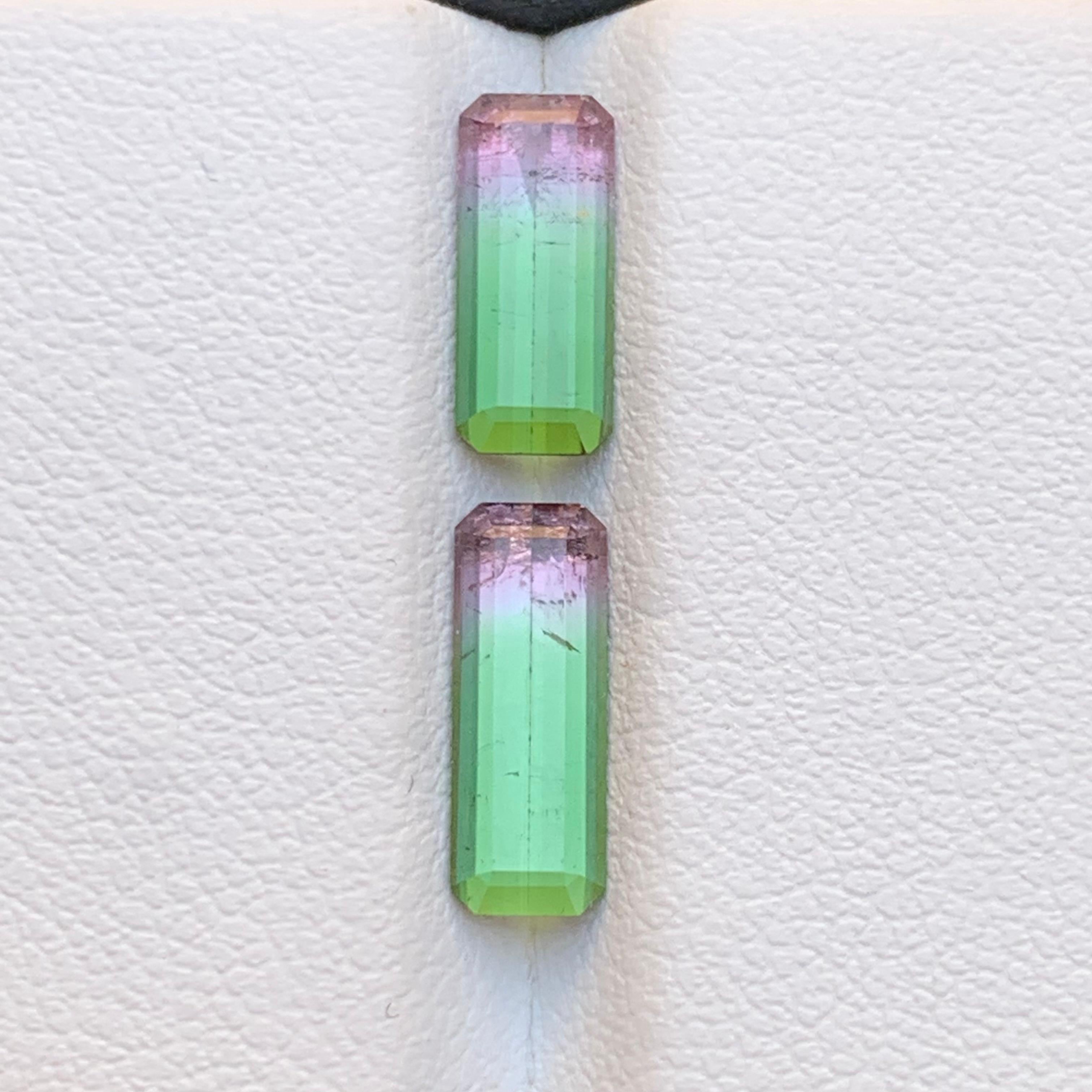 Rare Watermelon Bicolor Natural Tourmaline Ring Loose Gemstones 3.10 Ct-Jewelry For Sale 2