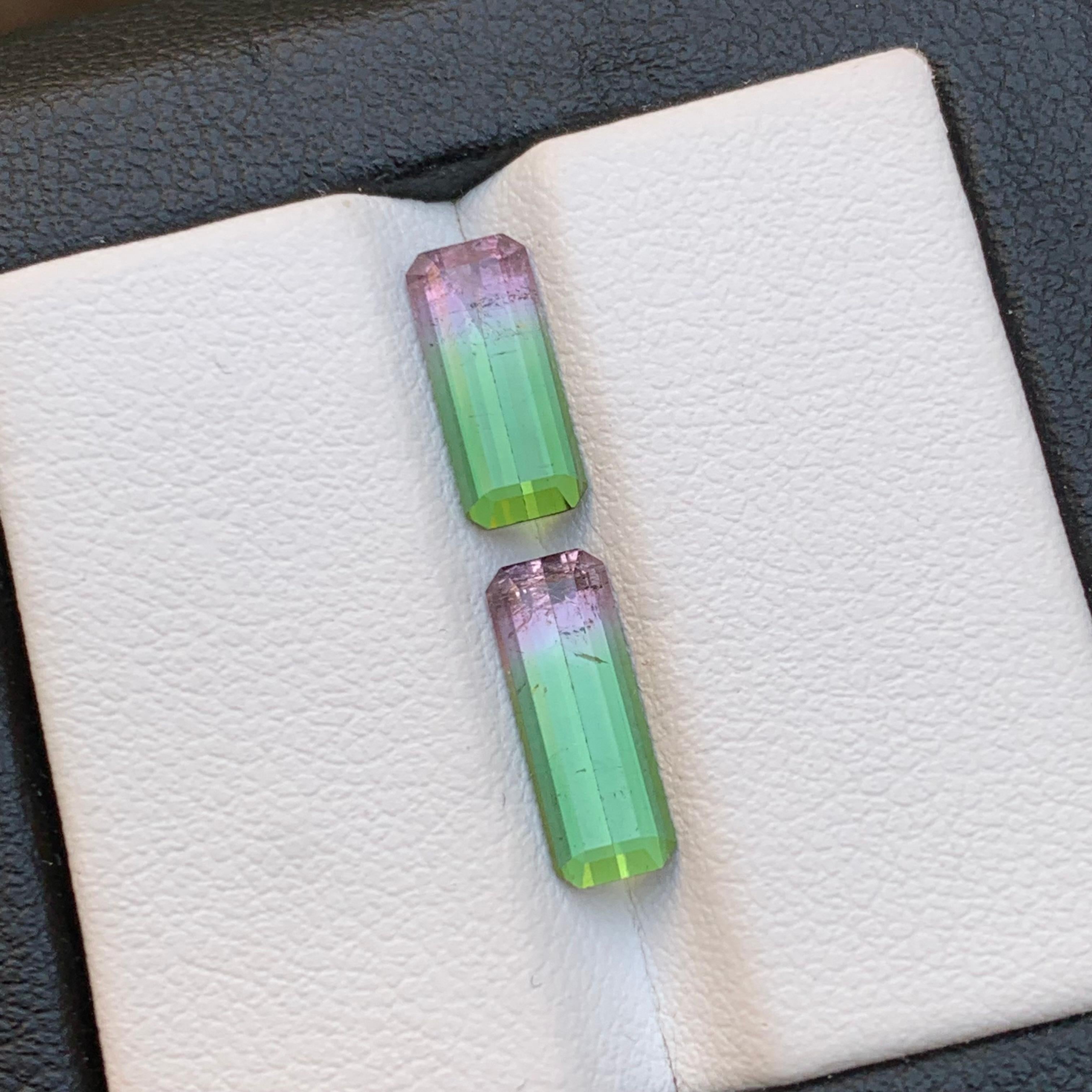 Rare Watermelon Bicolor Natural Tourmaline Ring Loose Gemstones 3.10 Ct-Jewelry For Sale 3