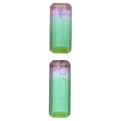 Seltener Aquarellfarbener Bicolor natürlicher Turmalin Ring Lose Edelsteine 3.10 Karat-Schmuck
