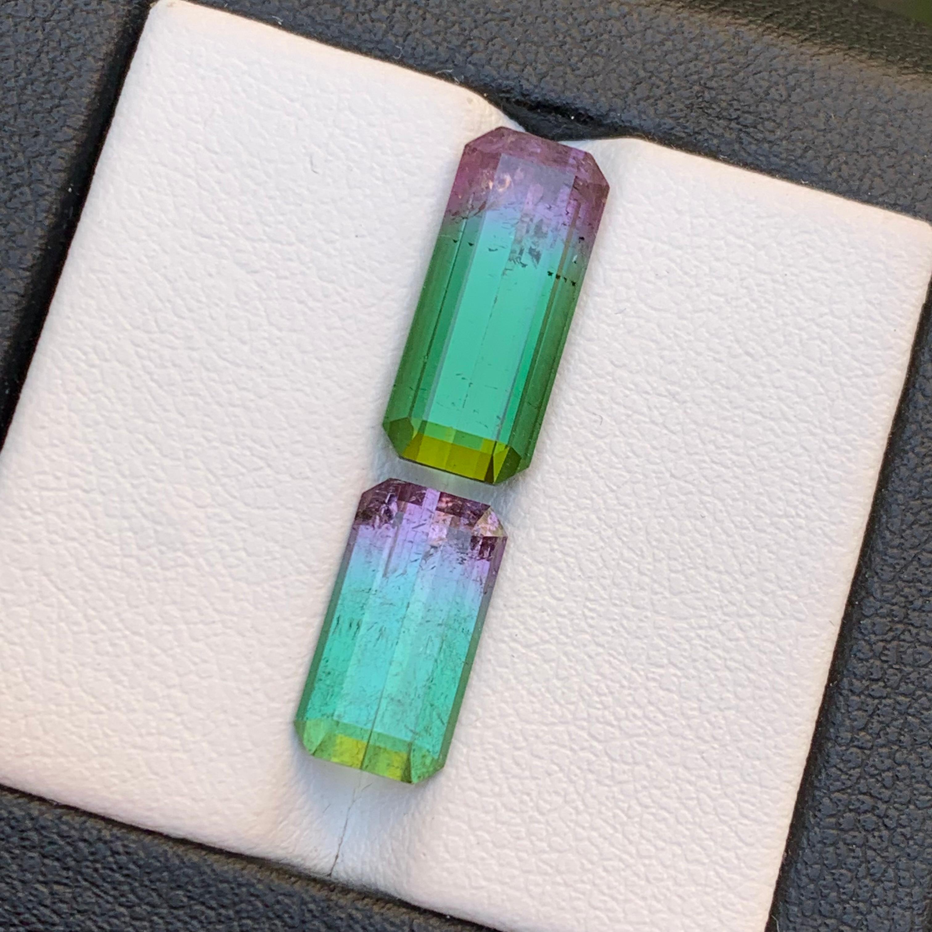 Rare Watermelon Bicolor Natural Tourmaline Ring Loose Gemstones 8.50 Ct-Jewelry For Sale 5