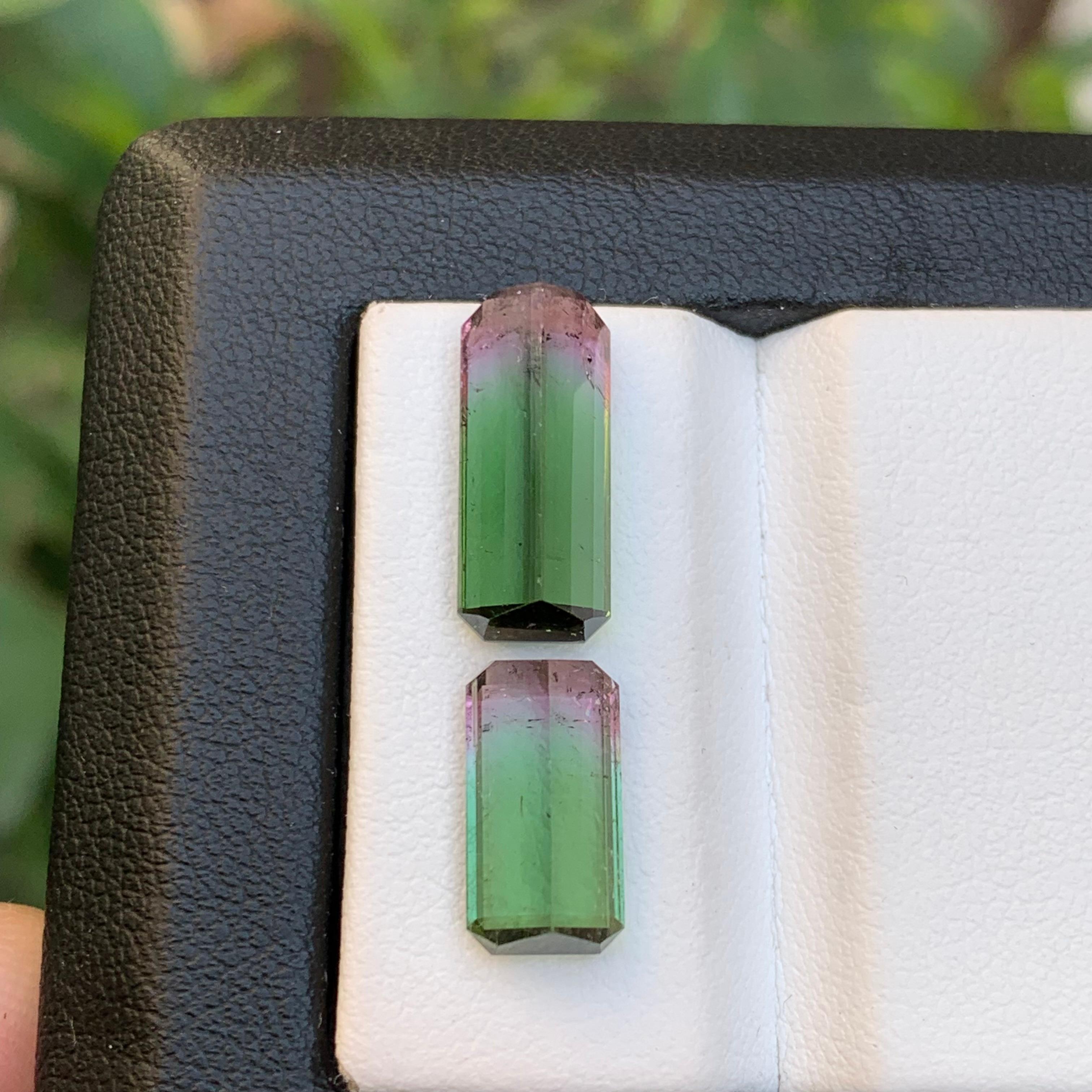 Rare Watermelon Bicolor Natural Tourmaline Ring Loose Gemstones 8.50 Ct-Jewelry For Sale 1