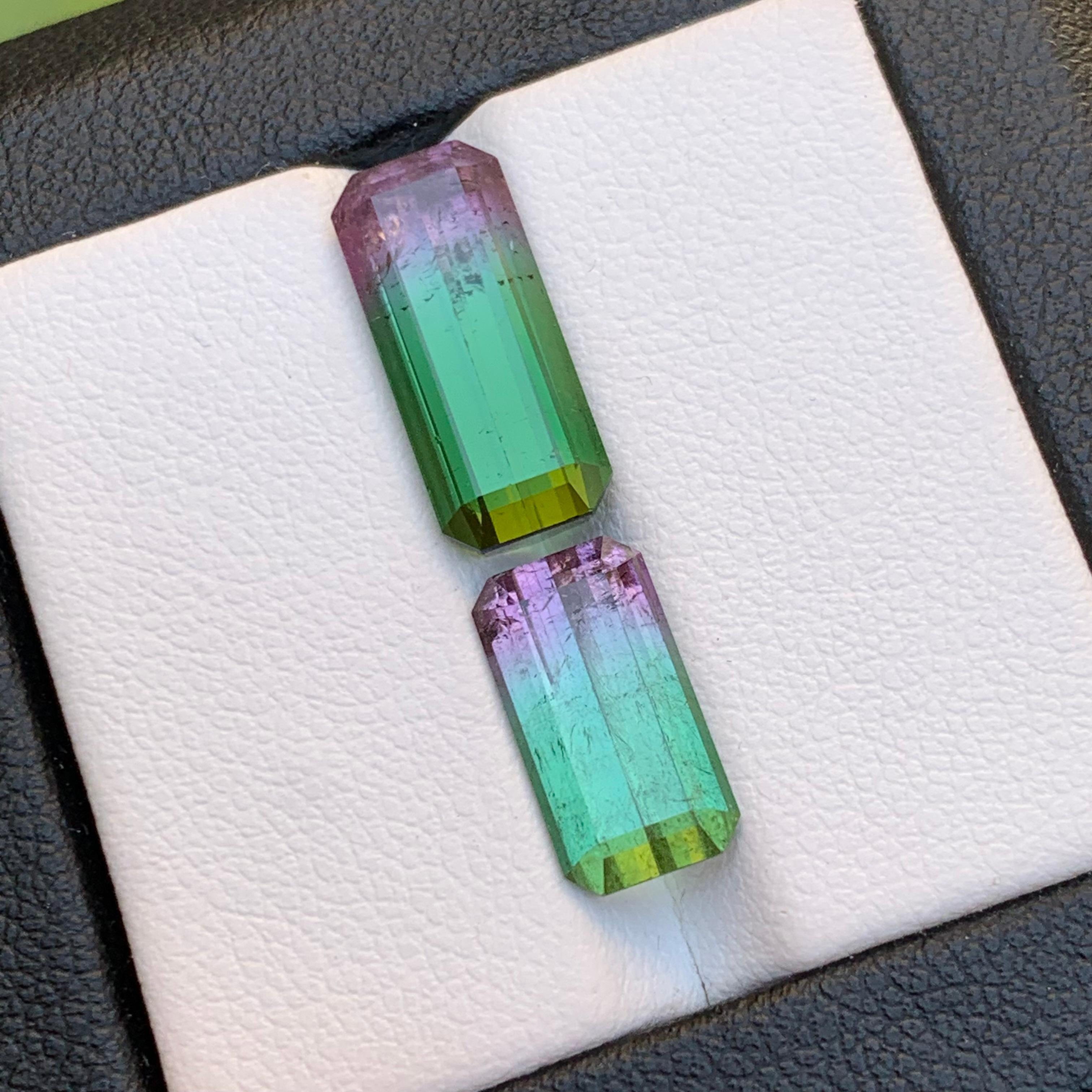 Rare Watermelon Bicolor Natural Tourmaline Ring Loose Gemstones 8.50 Ct-Jewelry For Sale 2