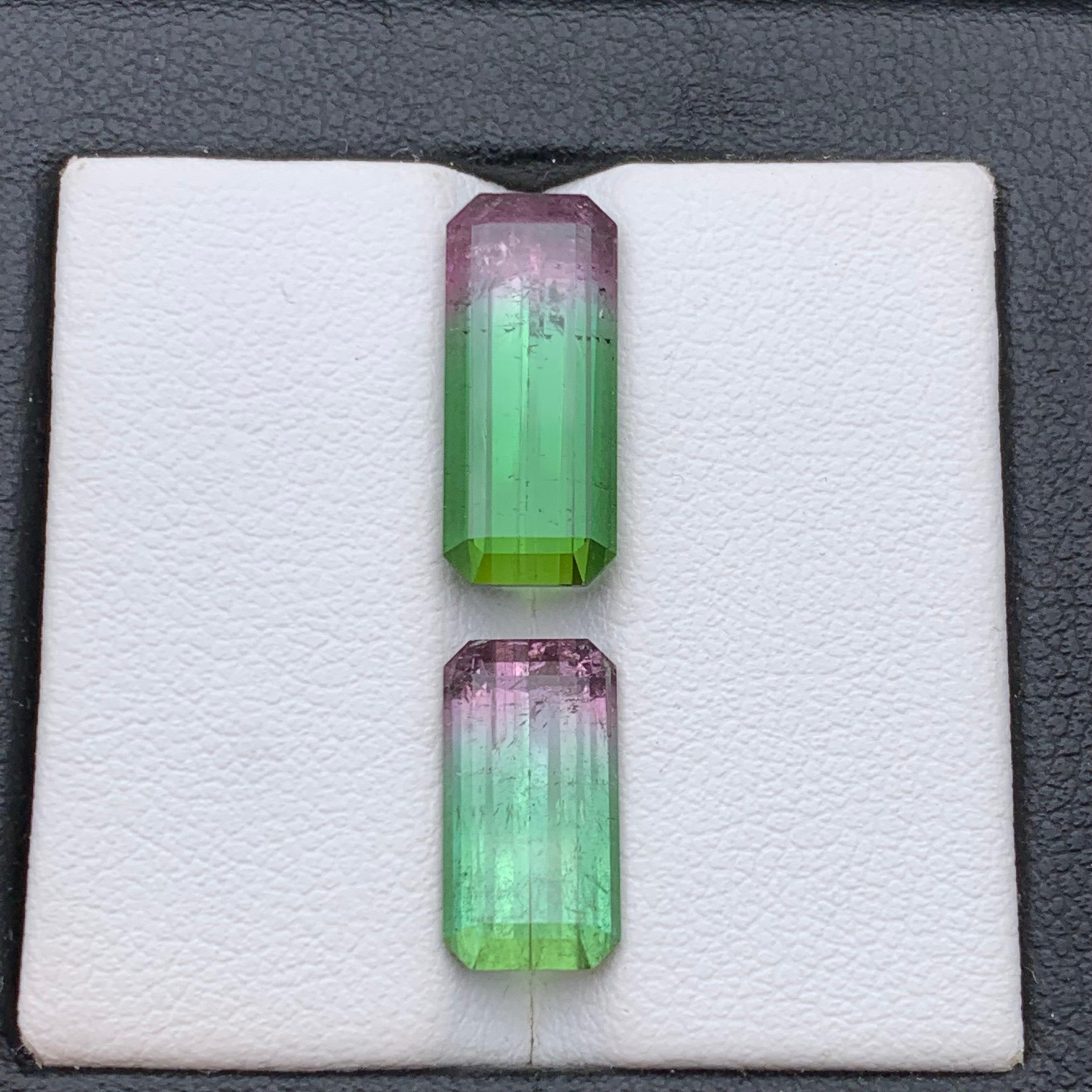 Rare Watermelon Bicolor Natural Tourmaline Ring Loose Gemstones 8.50 Ct-Jewelry For Sale 3