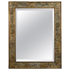 Rare "Waves" Mirror by Philip & Kelvin LaVerne