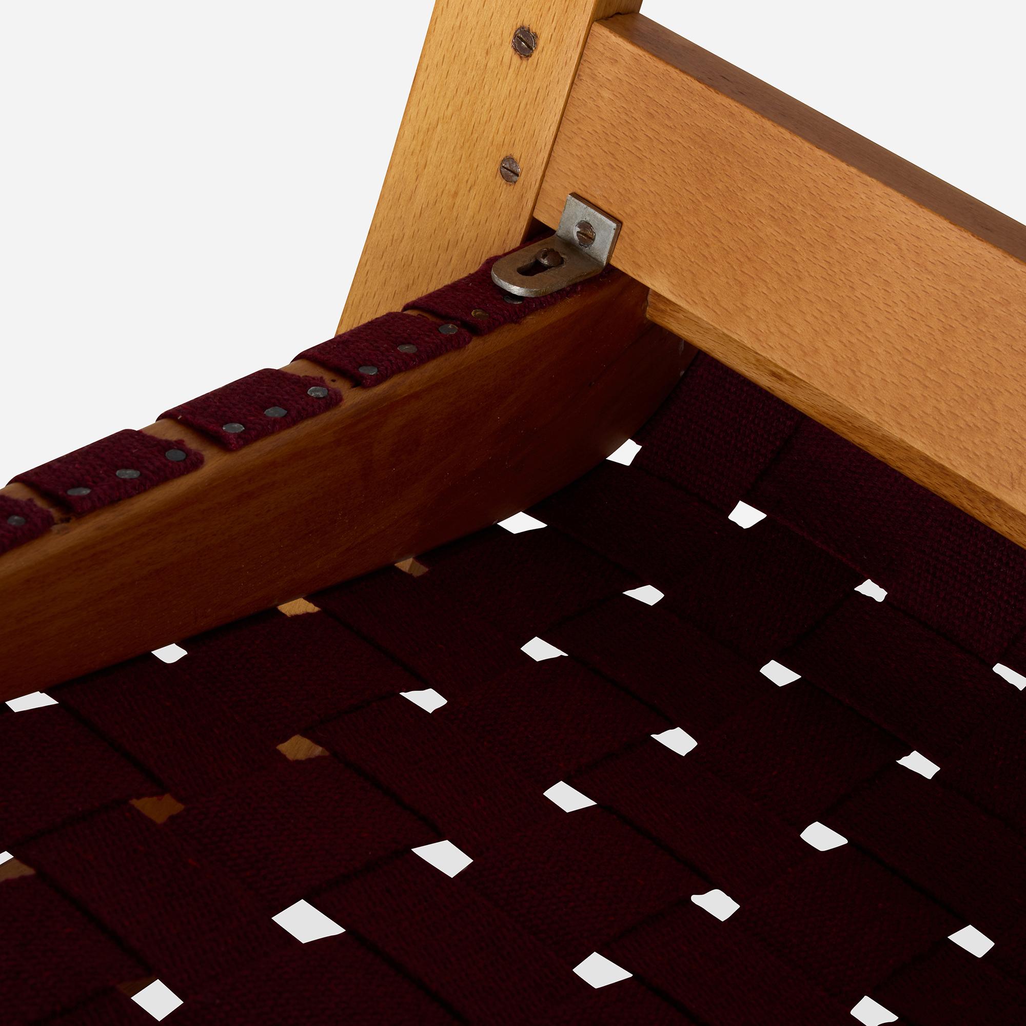 Seltener Webbed-Loungesessel von Alvar Aalto (Birke) im Angebot