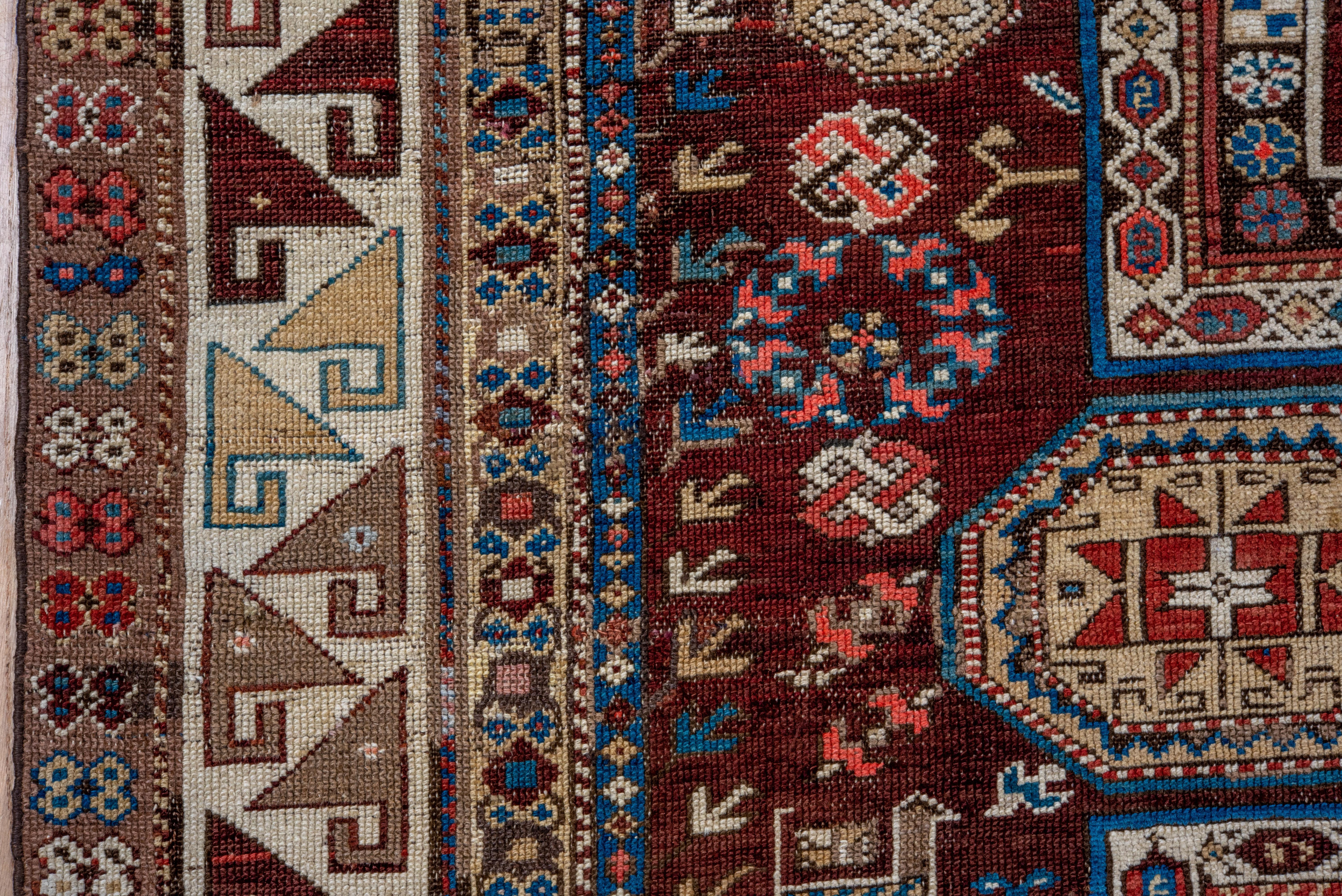 Wool Rare Well Woven Colorful Caucasian Shirvan Rug, circa 1920s