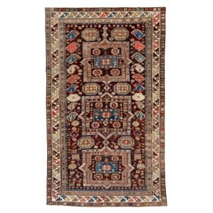 Rare Well Woven Colorful Caucasian Shirvan Rug, circa 1920s