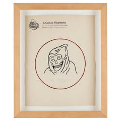 Rara obra de arte contemporánea de Wes Lang Chateau Marmont, tinta sobre papel, 2009