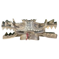 Rare West African Senufo Double-Faced Ceremonial Helmet Mask