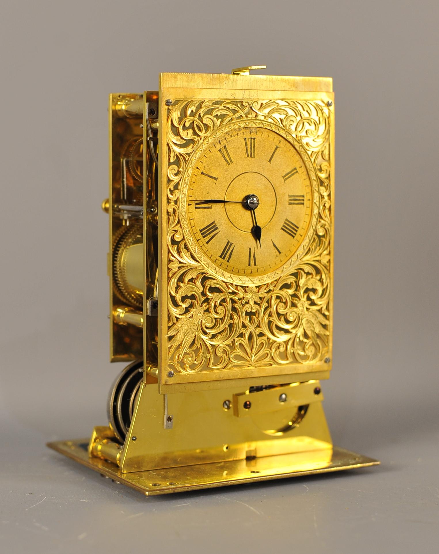 Rare Westminster Chiming Repeating Carriage Clock In Excellent Condition For Sale In Chesterfield, GB