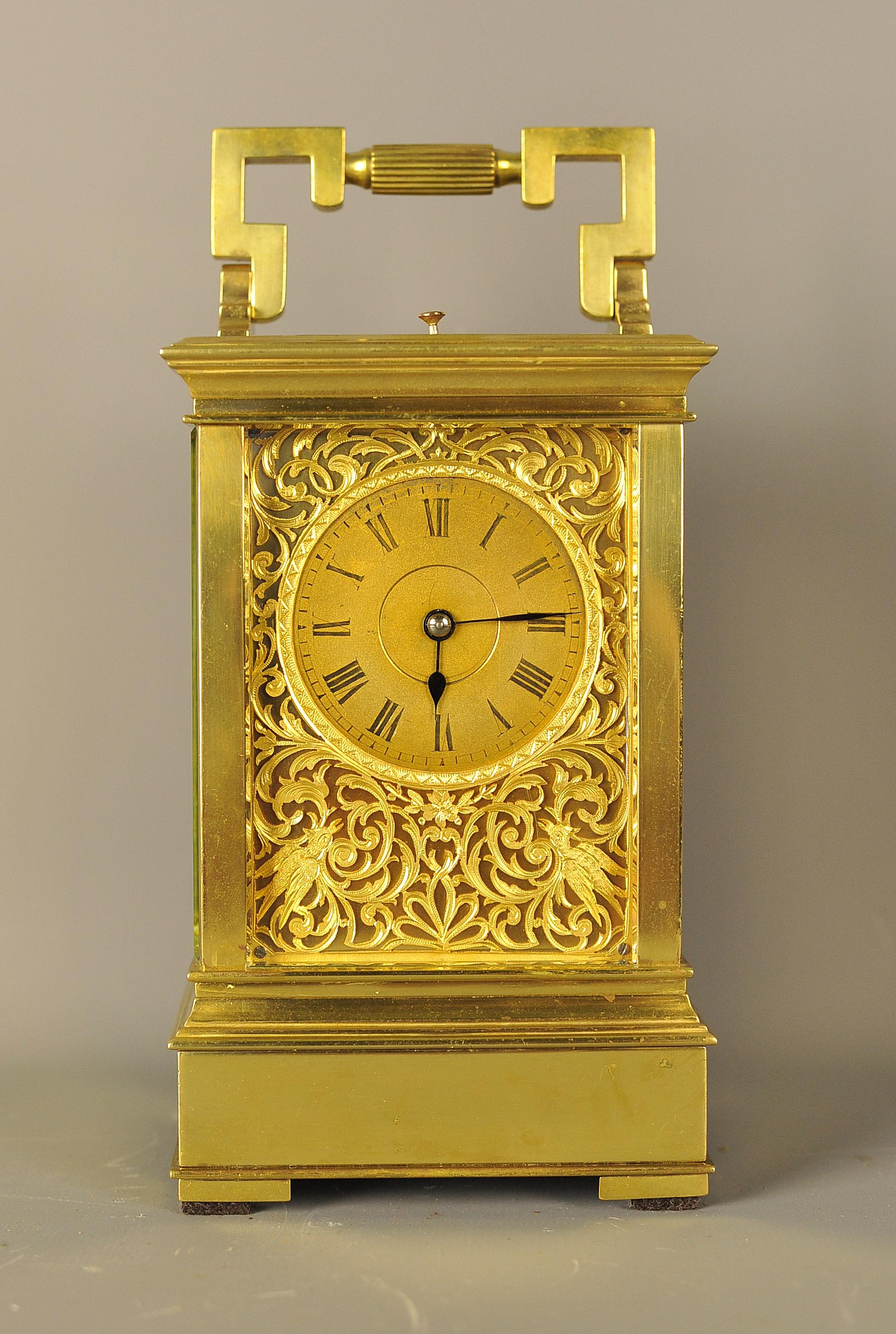 Rare Westminster Chiming Repeating Carriage Clock For Sale 2