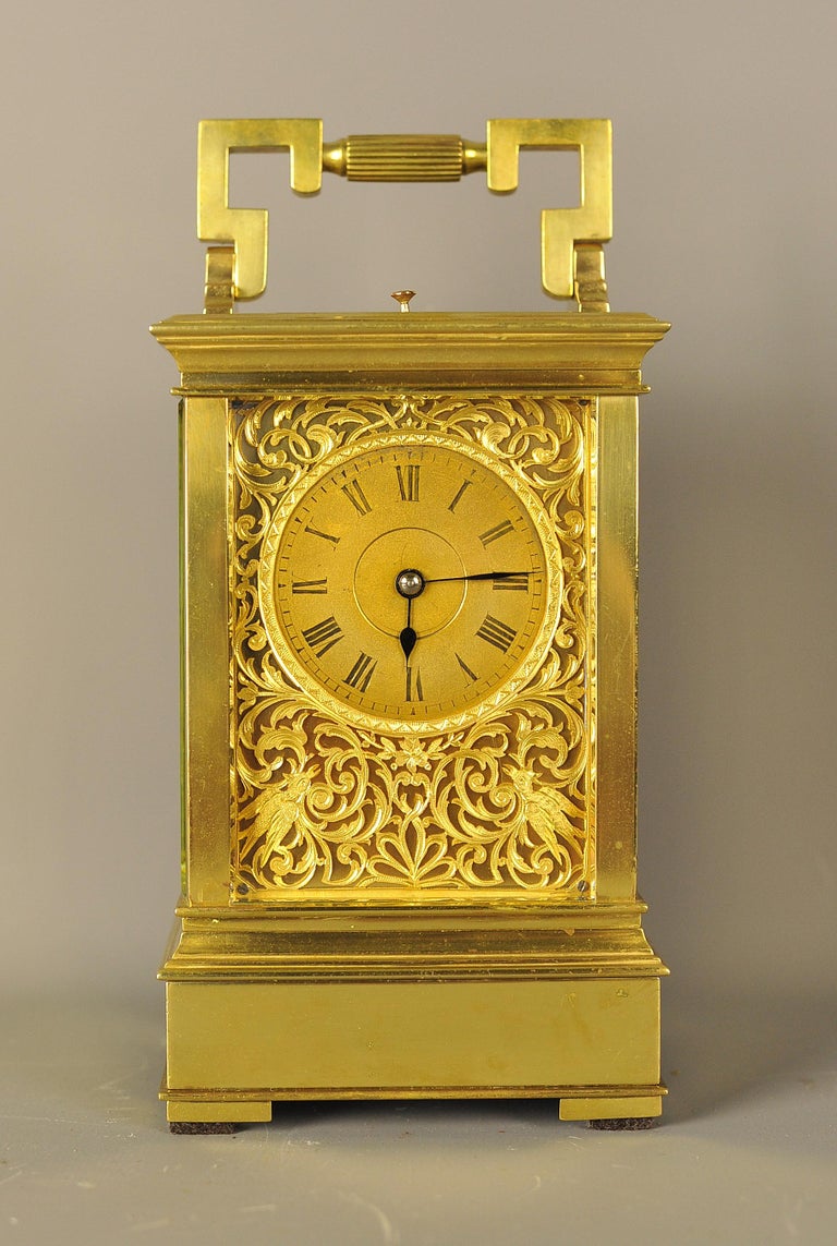 Rare Westminster Chiming Repeating Carriage Clock For Sale at 1stDibs