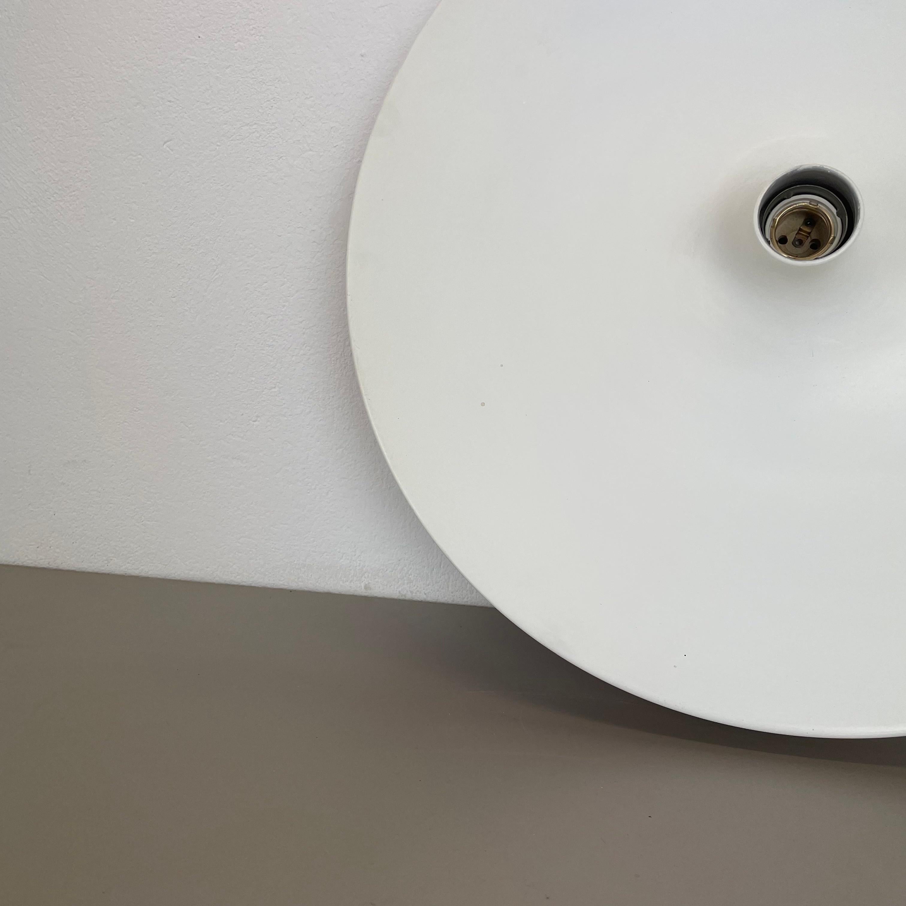 Rare White Charlotte Perriand Style Disc Wall Light by Staff, Germany 1970 4