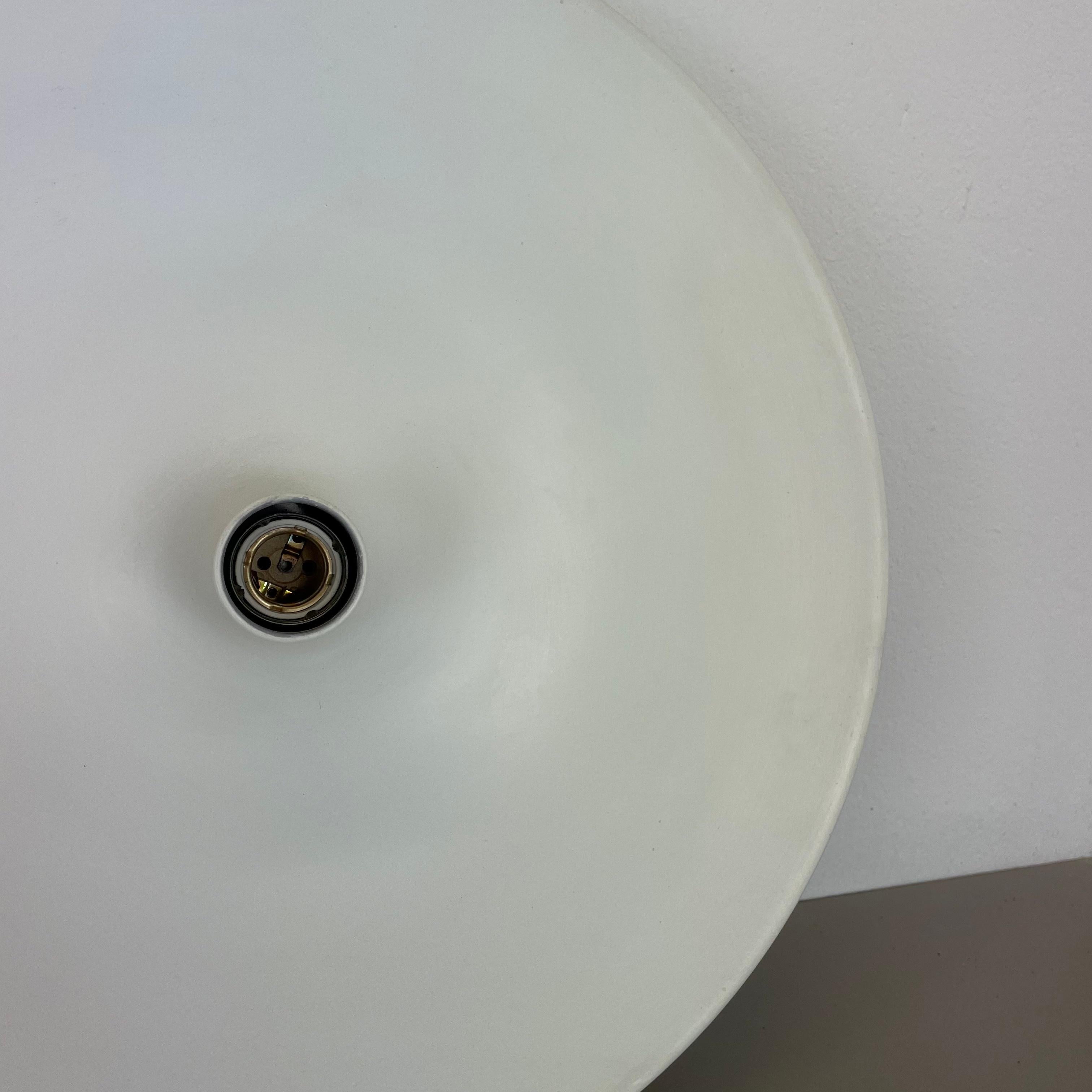 Rare White Charlotte Perriand Style Disc Wall Light by Staff, Germany 1970 1