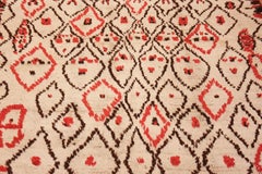 Nazmiyal Collection Vintage Moroccan Colorful Hand-Knotted Wool Rug 4'5" x 10'9"