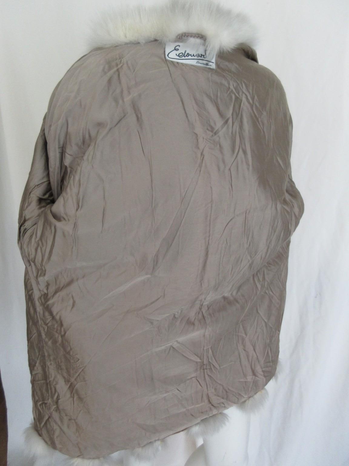 Raro cappotto di pelliccia di volpe bianca in vendita 4