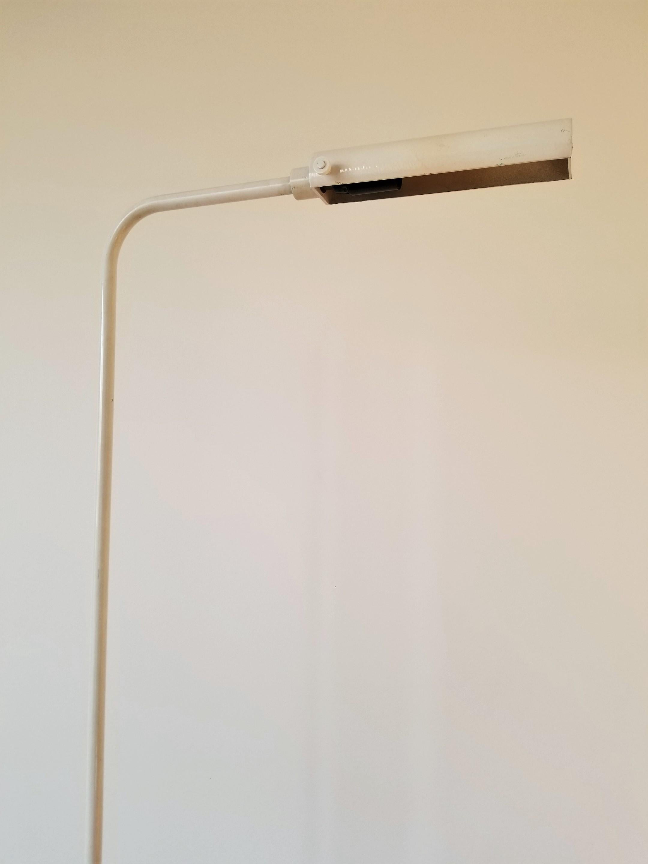 Rare White Lacquered Reading Lamp by Christian Liaigre, France, 1980s 1