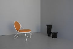 Rare White Mathieu Matégot "Copacabana" Chair by Atelier Mategot France, 1954