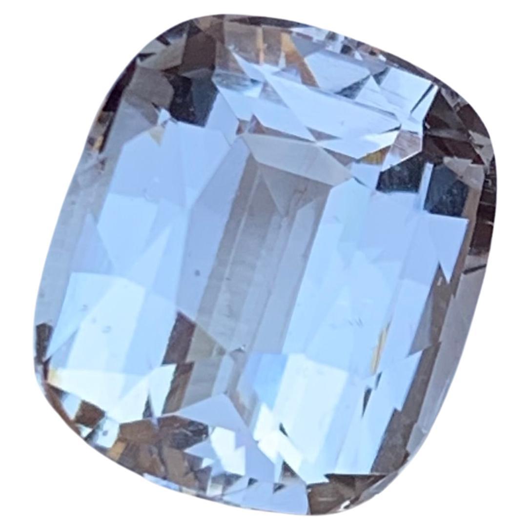 Rare White Natural Morganite Gemstone, 6.10 Ct Cushion Cut for Ring/Pendant Afg For Sale