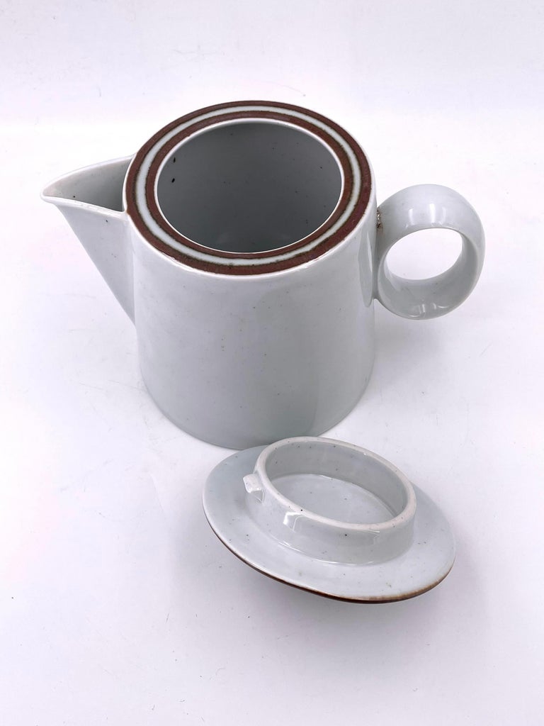 Rare White Porcelain Coffee Pot by Dansk Designs, Denmark For Sale at