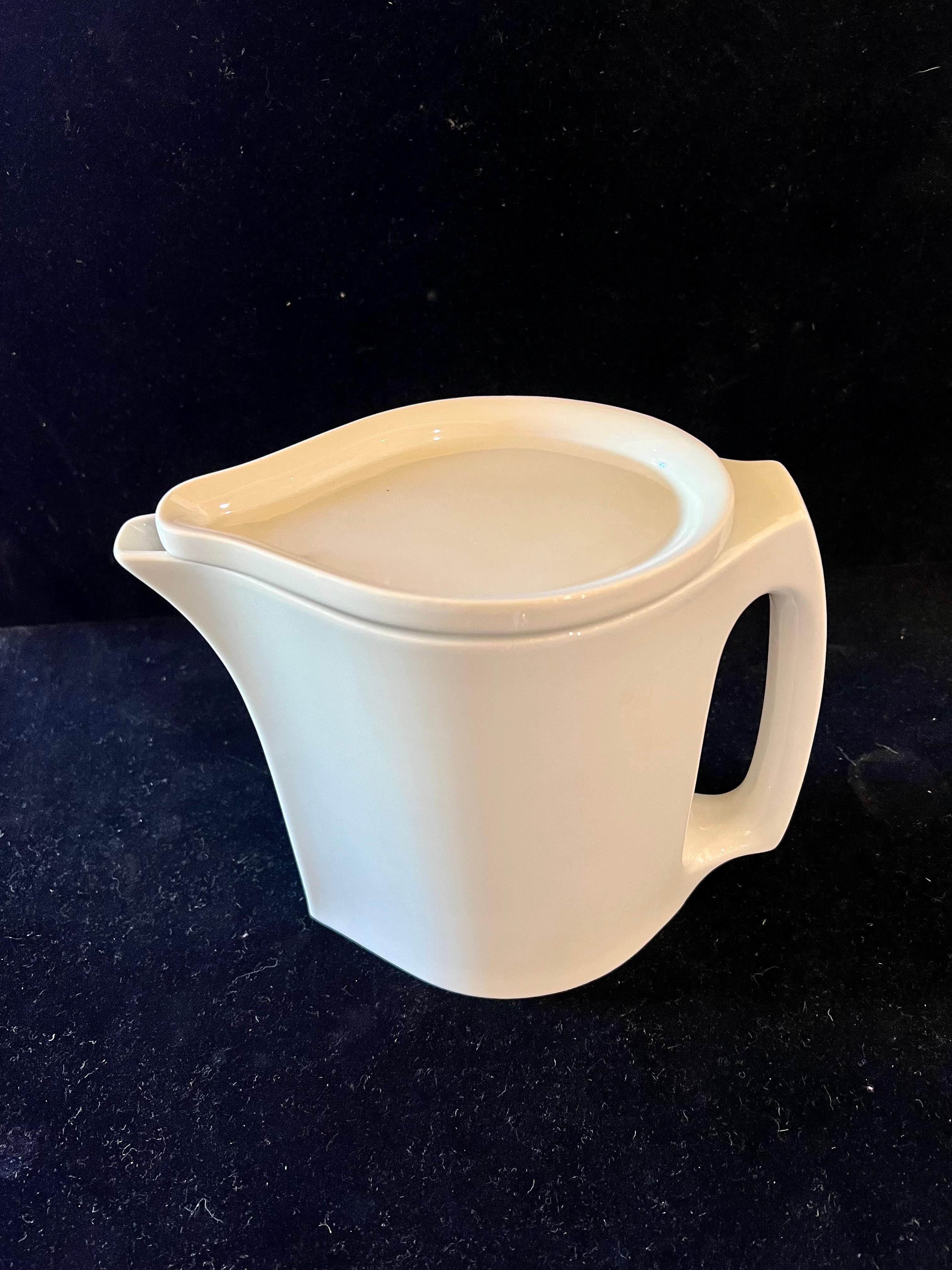 Austrian Rare White Porcelain Pitcher by Dansk Designs, Austria For Sale