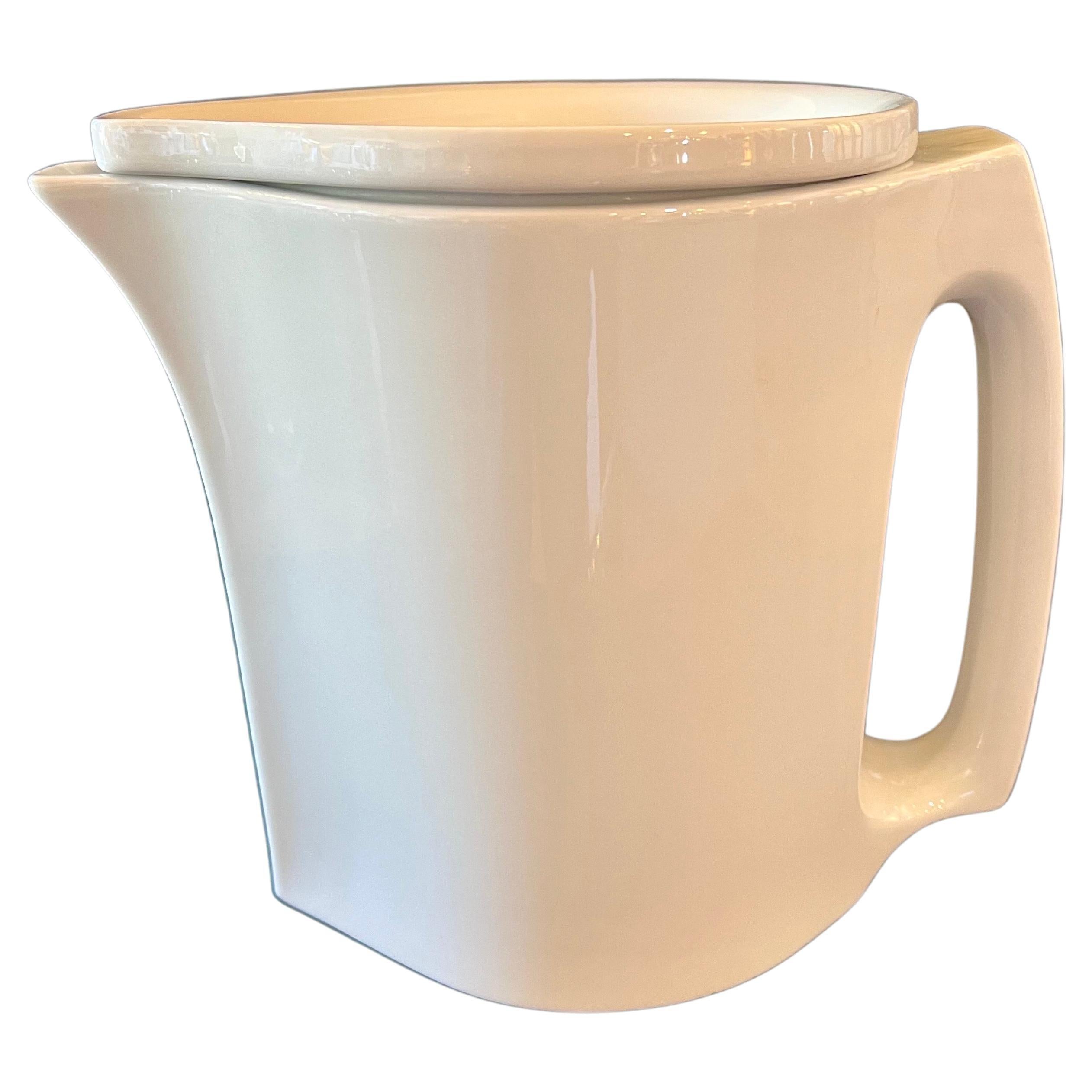 Rare White Porcelain Pitcher by Dansk Designs, Austria For Sale