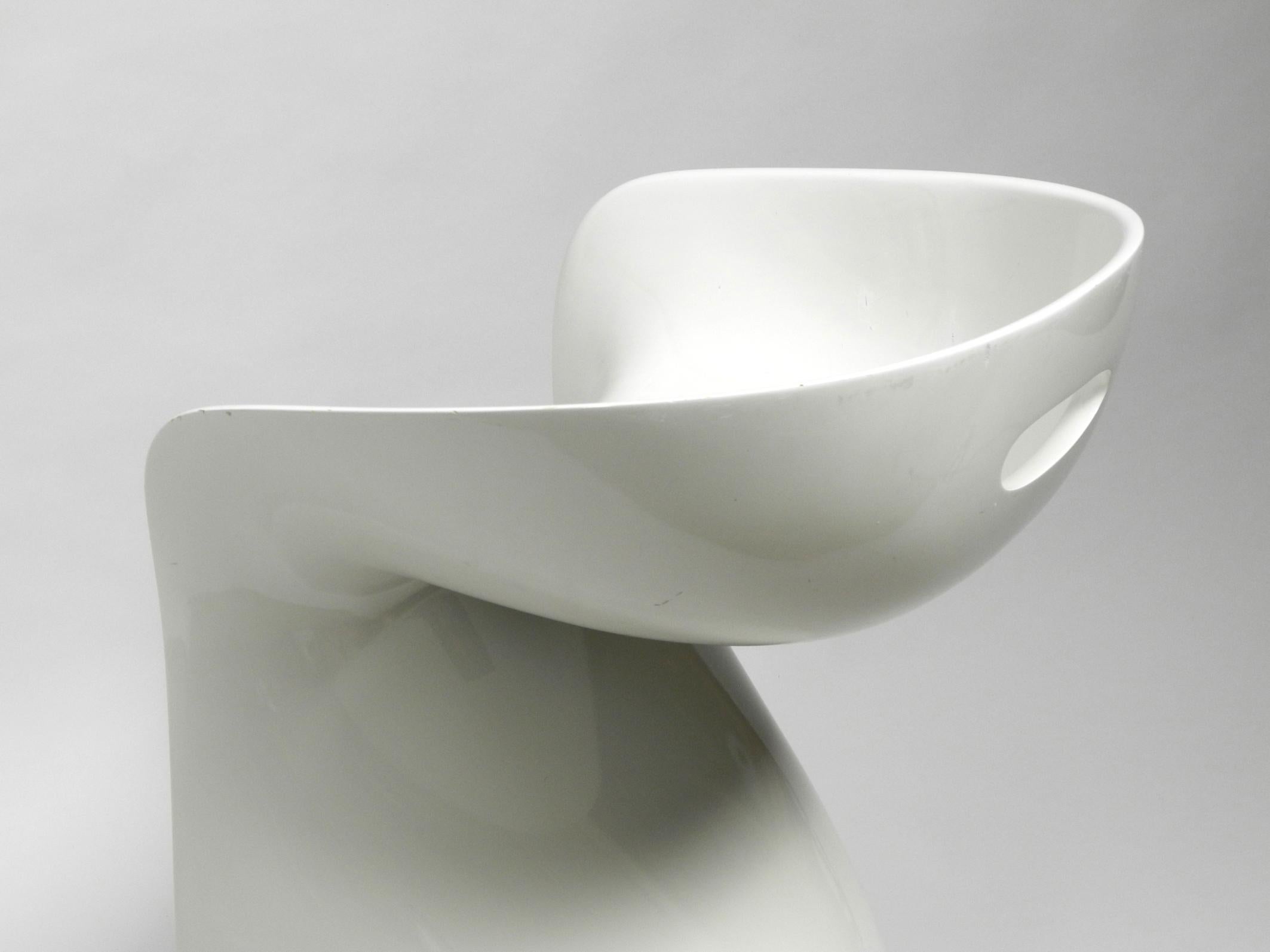 Late 20th Century Rare White Stool by Winfried Staeb from the 1970s for Form + Life Collection