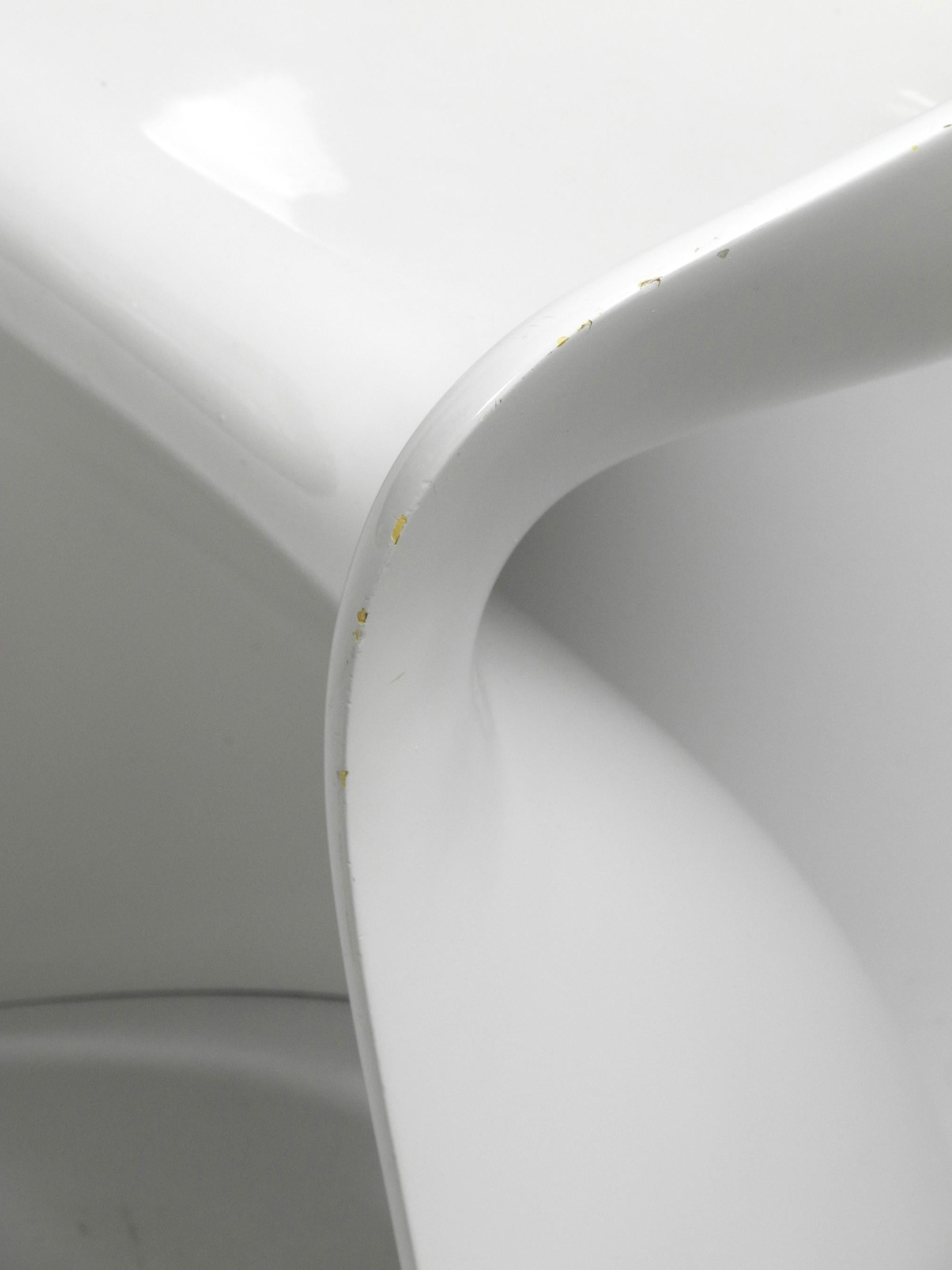 Other Rare White Stool by Winfried Staeb from the 1970s for Form + Life Collection
