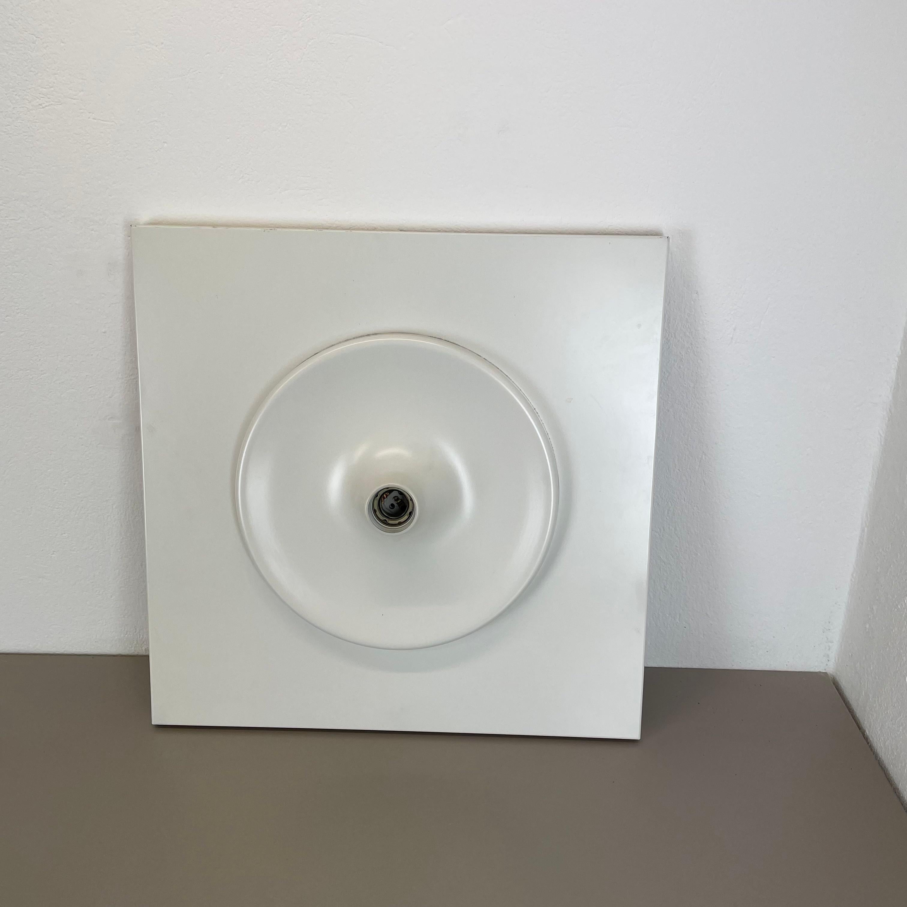 Mid-Century Modern Rare White Xxl Wall Light Panel Element, Germany 1980s For Sale
