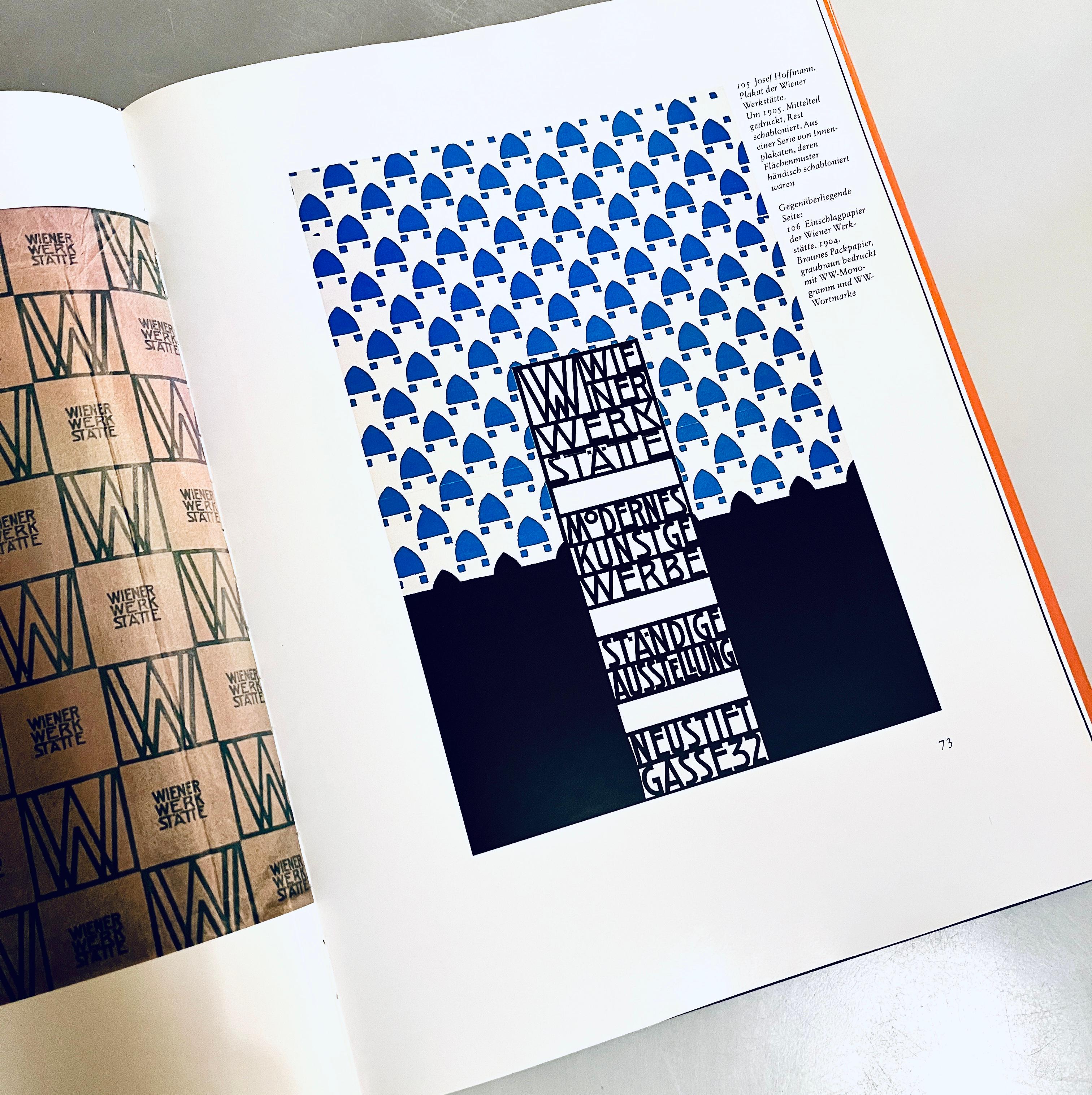 Josef Hoffmann Wiener Werkstätte Viena Art Nouveau Cartel publicitario esmaltado Austríaco en venta