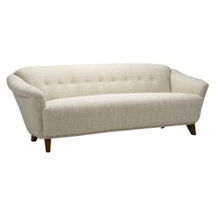 Rare Wilhelm Knoll Three-Seater Sofa in Bouclé, Germany, ca 1970s