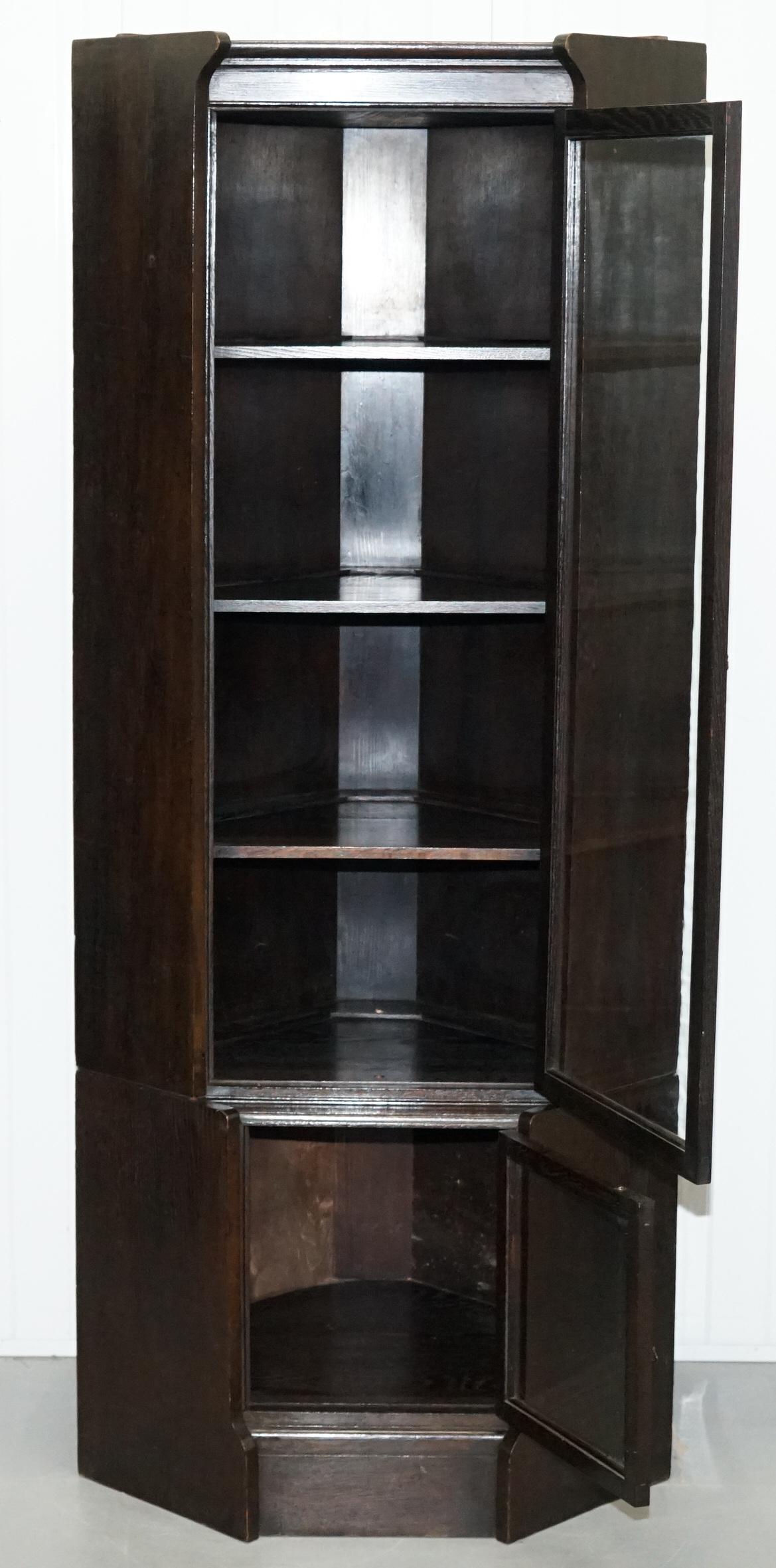 Rare William Baker Co Oxford Stacking Corner Legal Library Bookcase Minty Global 10