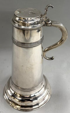 Seltene Silberflasche aus der Zeit Wilhelms III., London, 1698, von Joseph Bird
